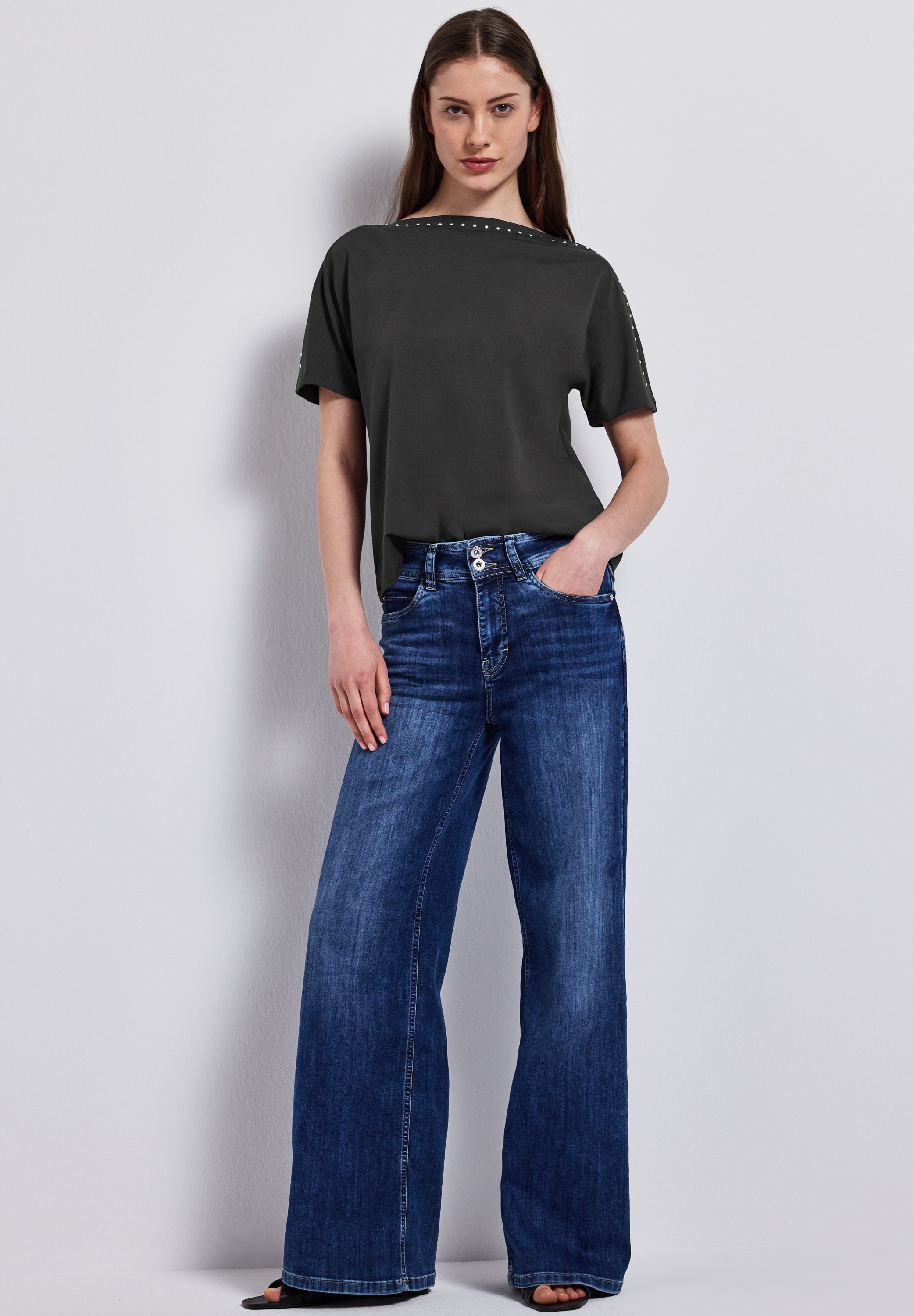STREET ONE T-Shirt, mit Nieten
