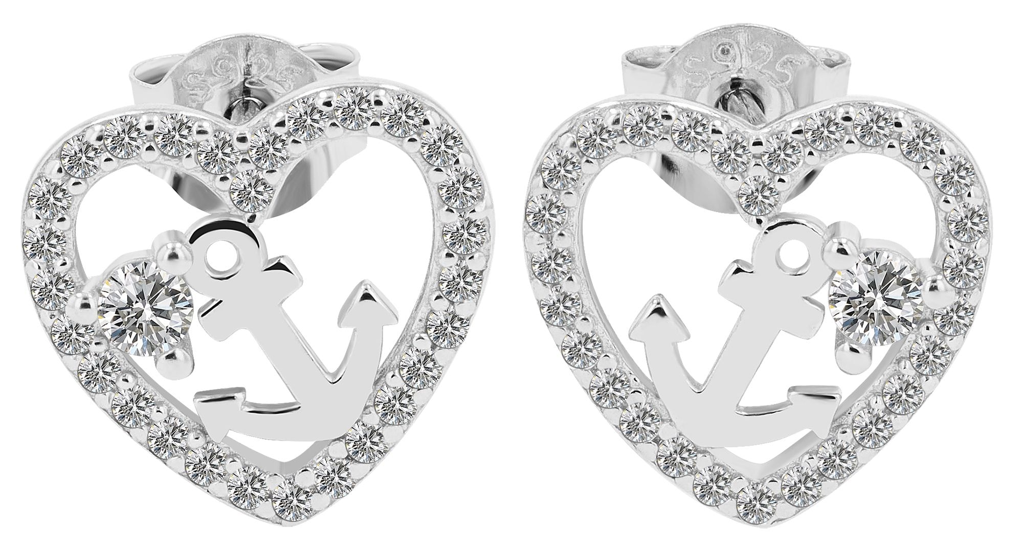 Adelia´s Paar Ohrstecker »Damen Ohrringe ¿ Ohrstecker aus 925 Silber«