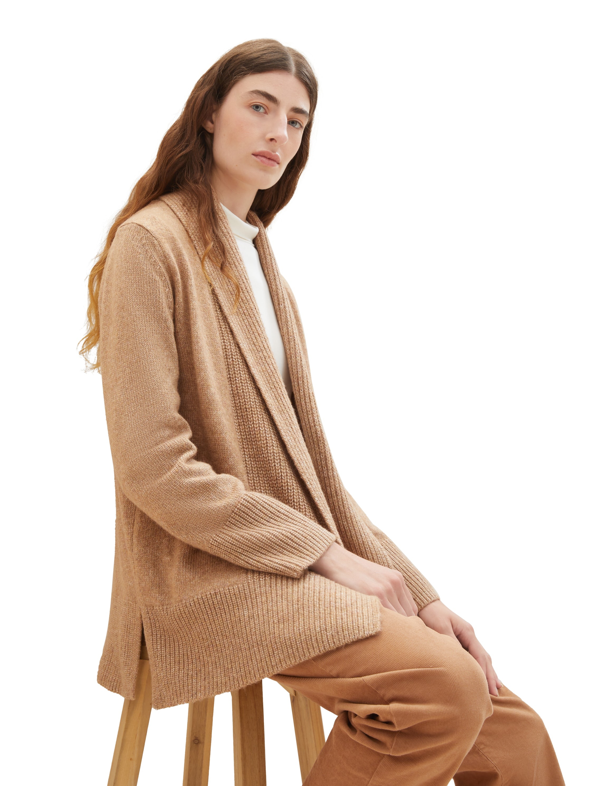 TOM TAILOR Cardigan, mit Seitenschlitzen