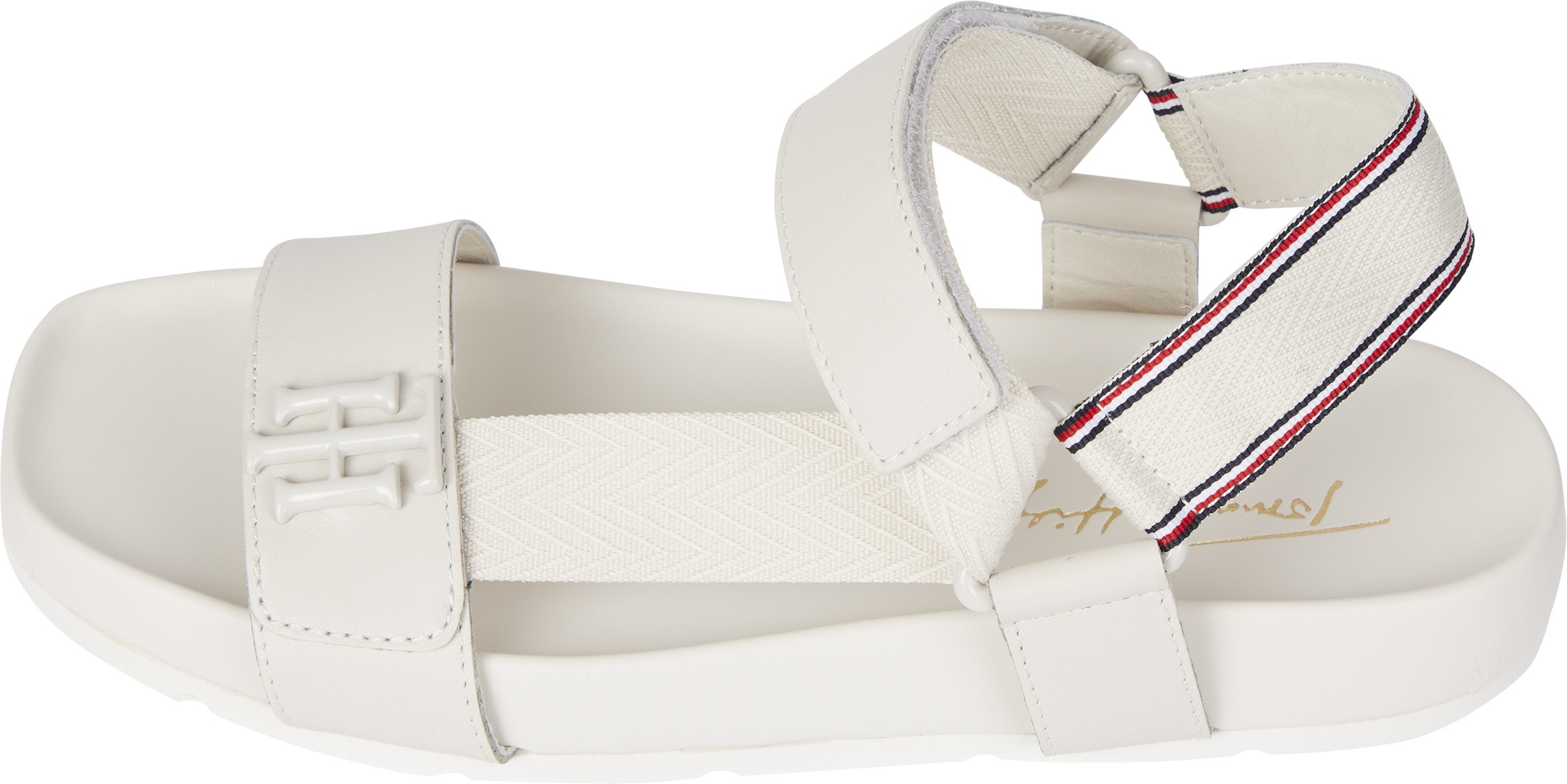 Tommy Hilfiger Riemchensandale »TH HARDWARE SPORTY SANDAL«, mi TH-Schmuck