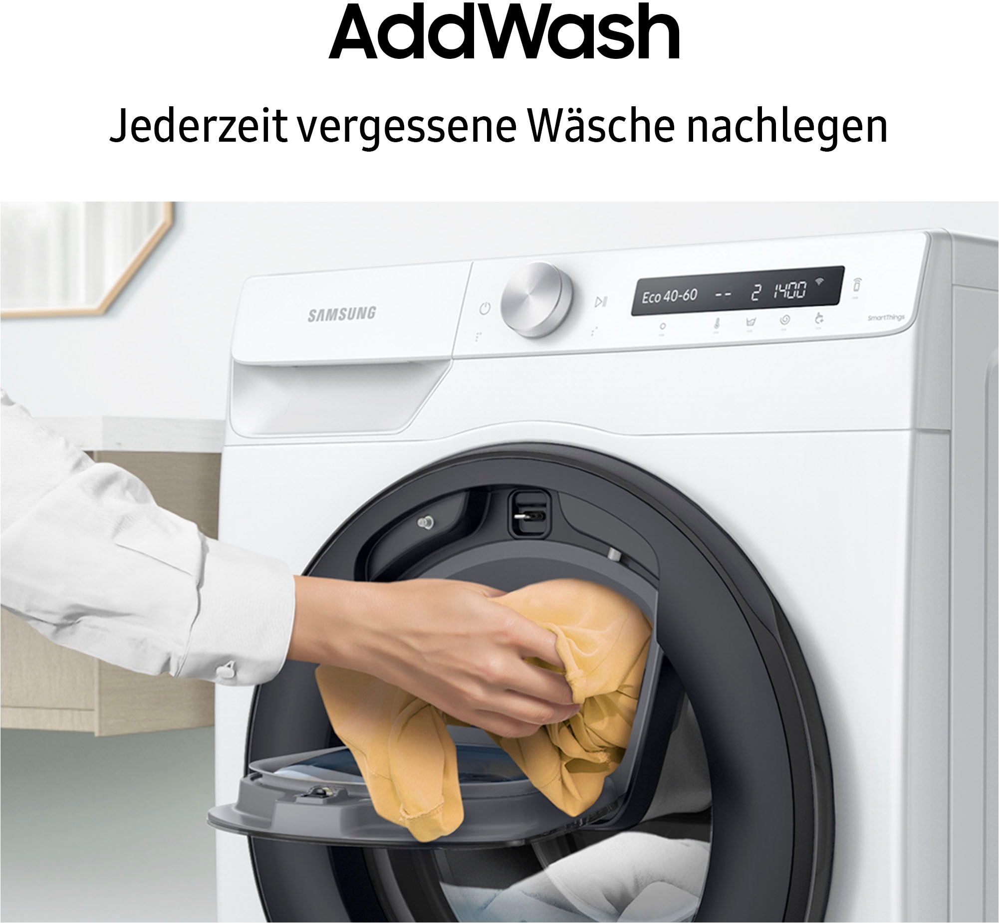 Samsung Waschmaschine WW6500T INOX »WW80T654ALX«, 8 kg, 1400 U/min, AddWash™