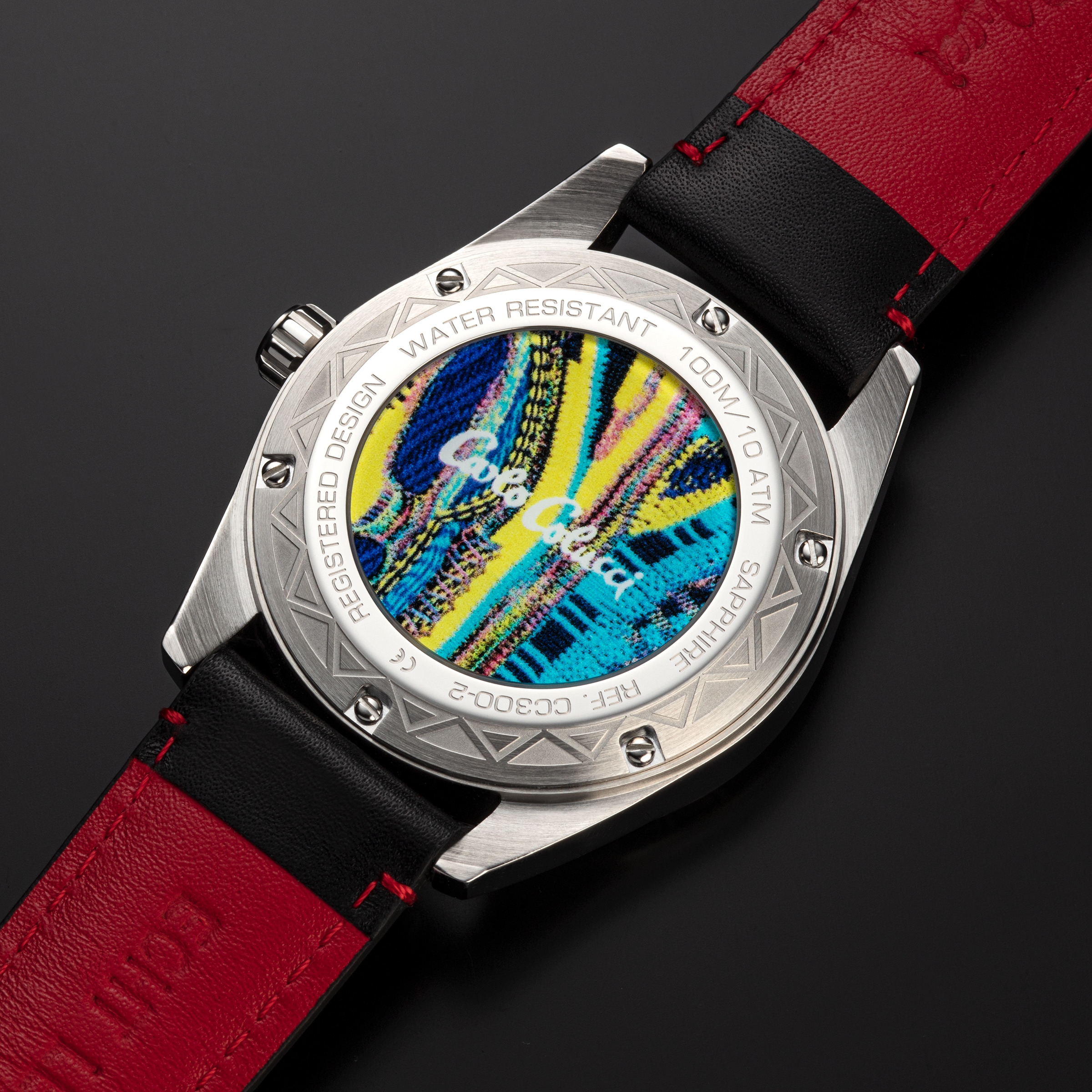 CARLO COLUCCI Quarzuhr Armbanduhr, Herrenuhr, Lederarmband, analog