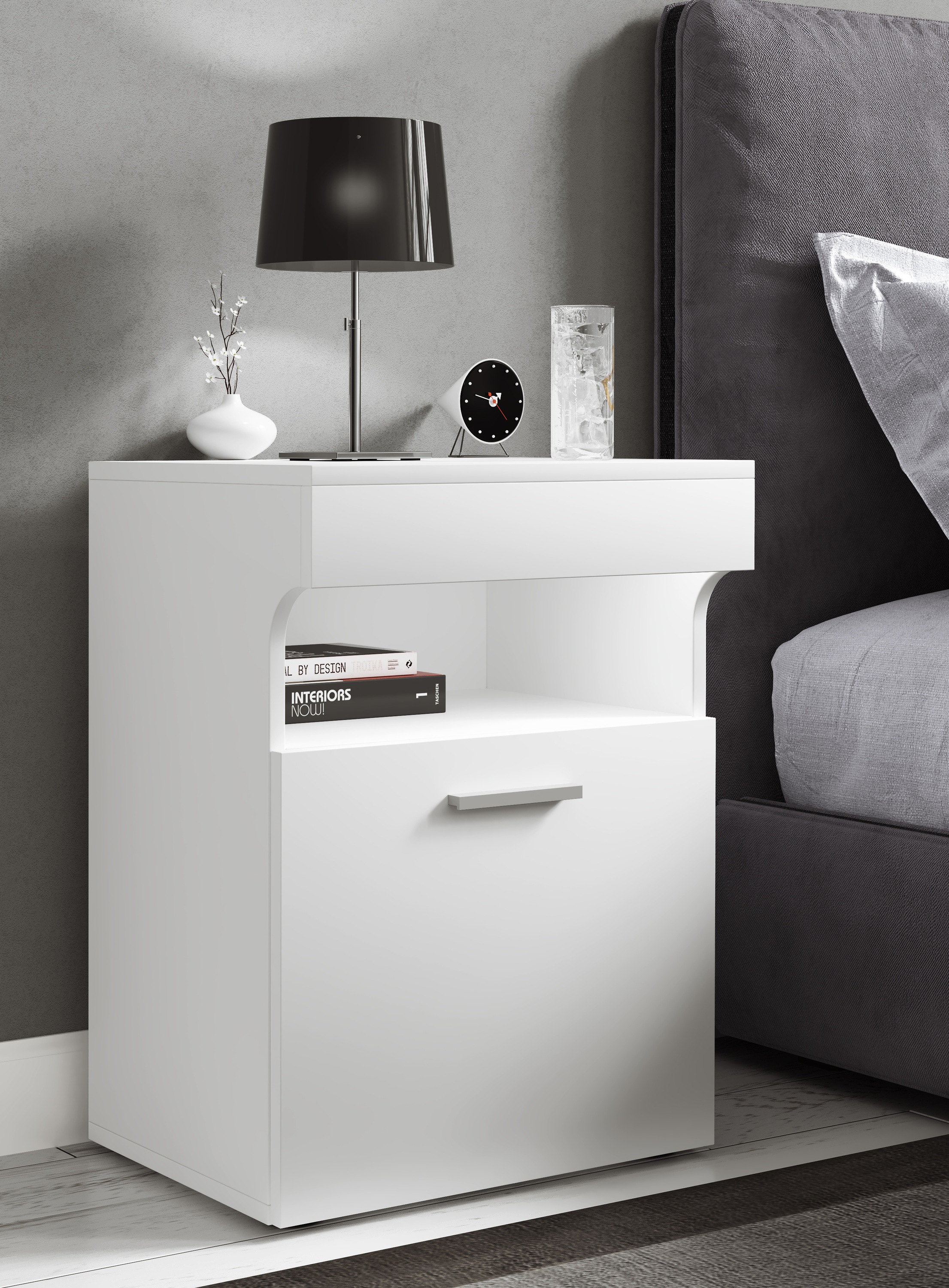 VCM Nachttisch »Holz Nachttisch Nachtschrank Schublade Slepal M«