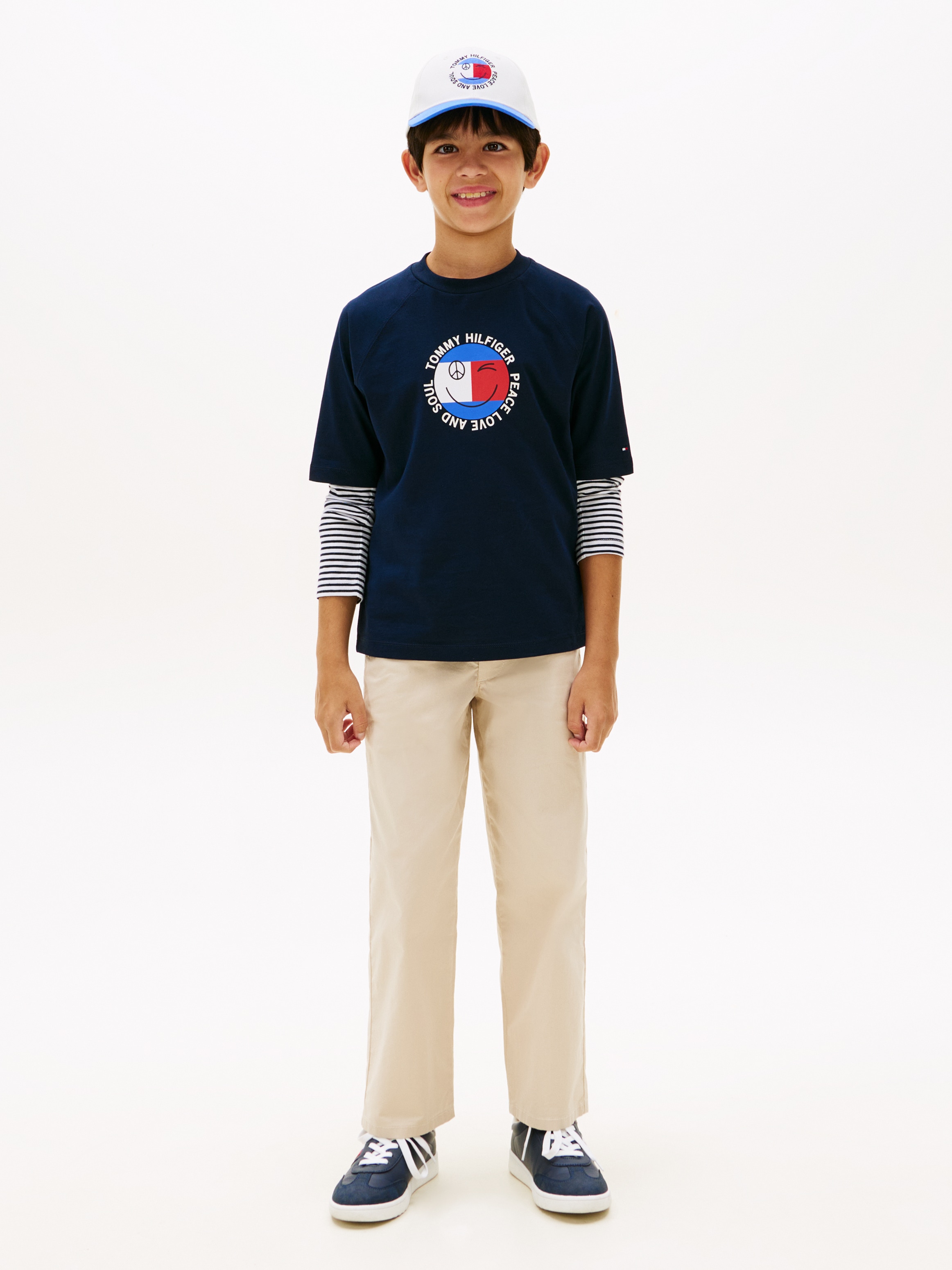 Tommy Hilfiger T-Shirt »FUN FLAG GRAPHIC« Kinder bis 16 Jahre, Druck