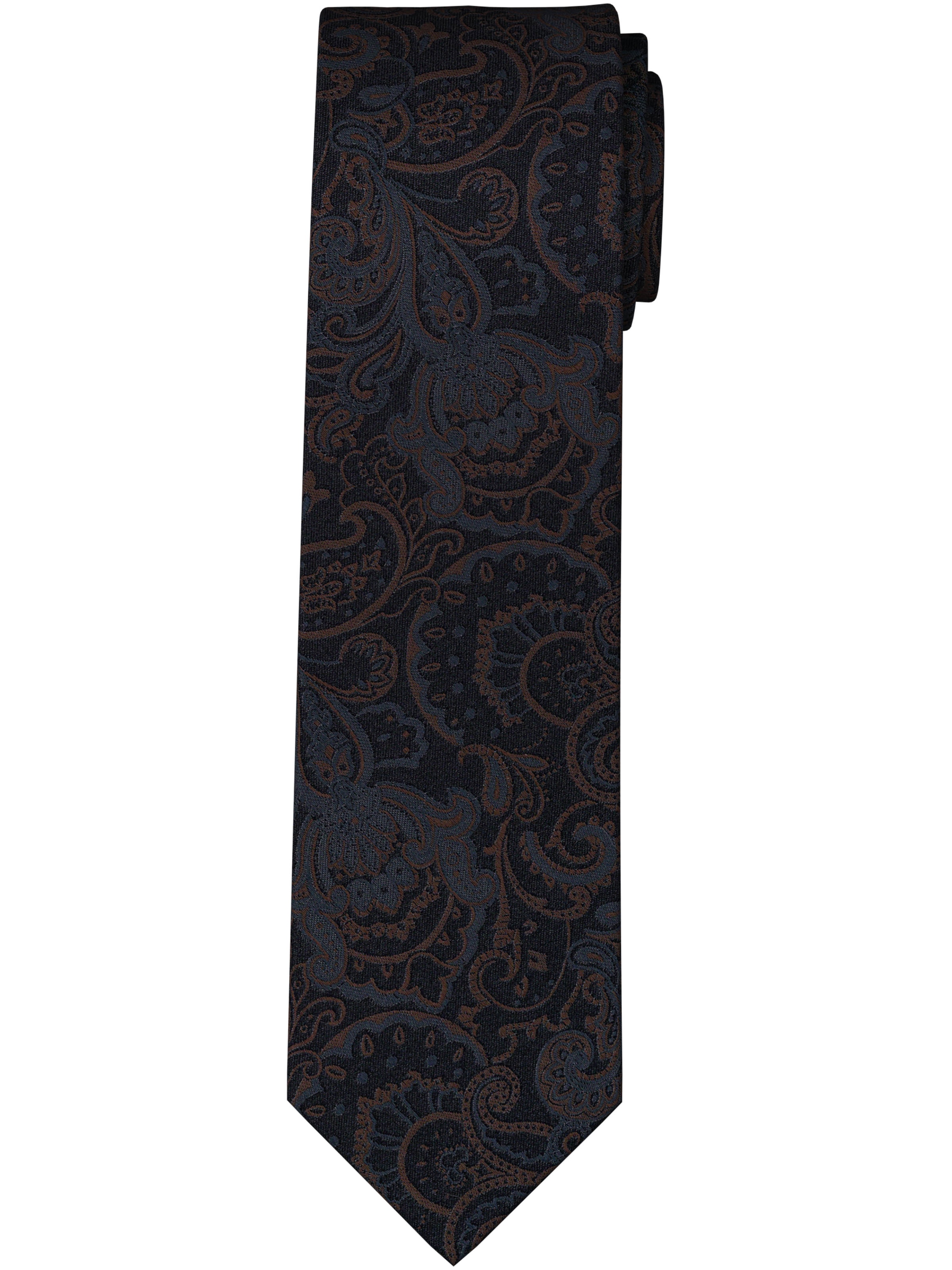 OLYMP Krawatte reine Seide, modisches Muster, 6,5 cm