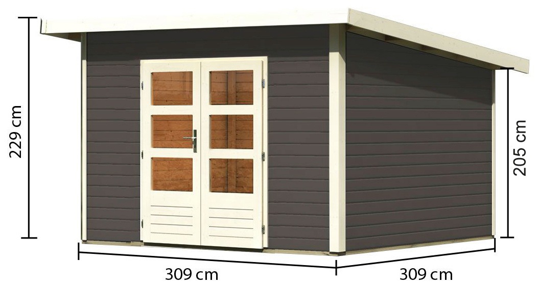 Karibu Gartenhaus »Perlsee 3«