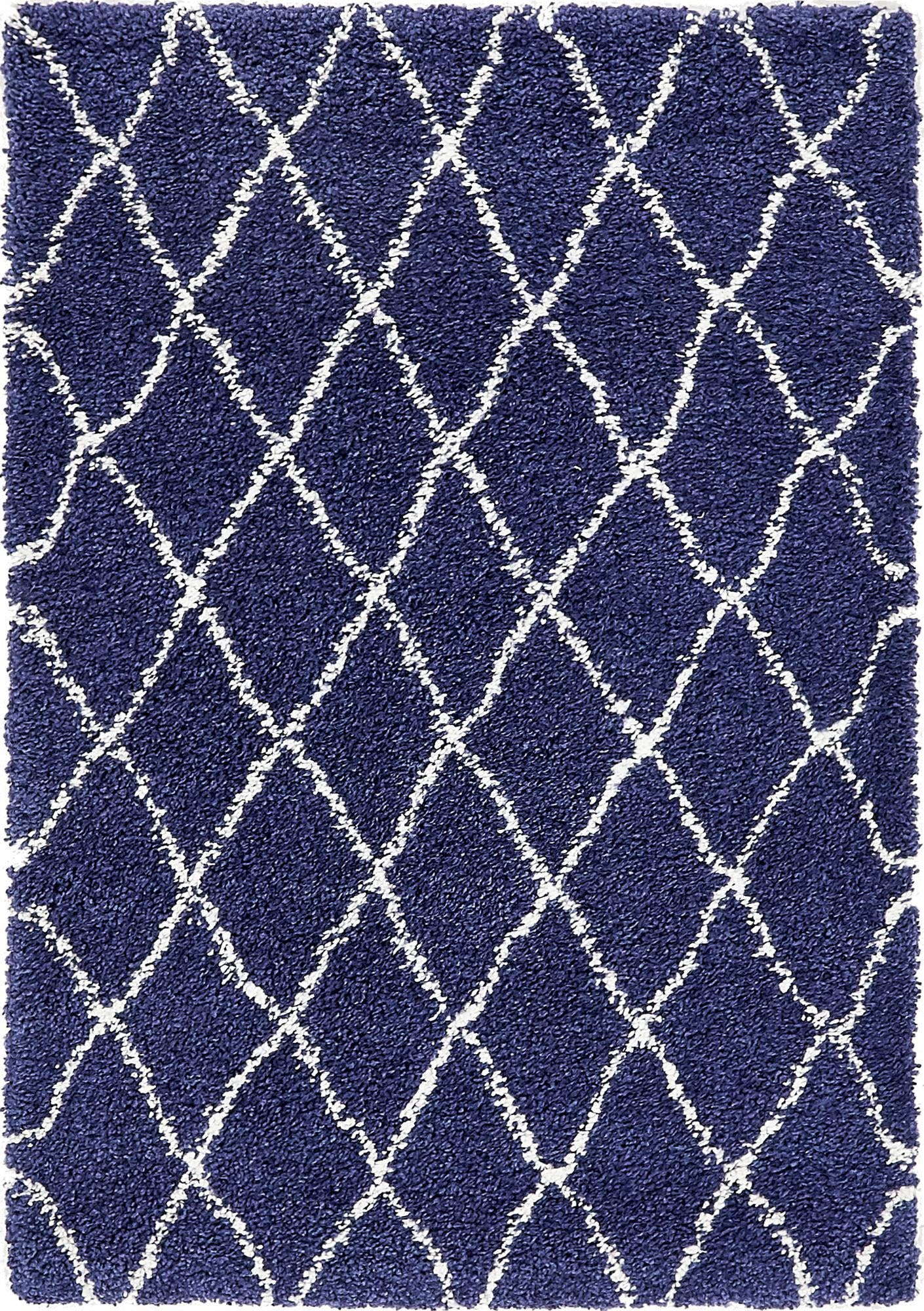 Myflair Möbel & Accessoires Hochflor-Teppich »Temara Shag, LAGERRÄUMUNG!« rechteckig 51 mm Höhe gewebt, Rauten Design, weich & kuschelig