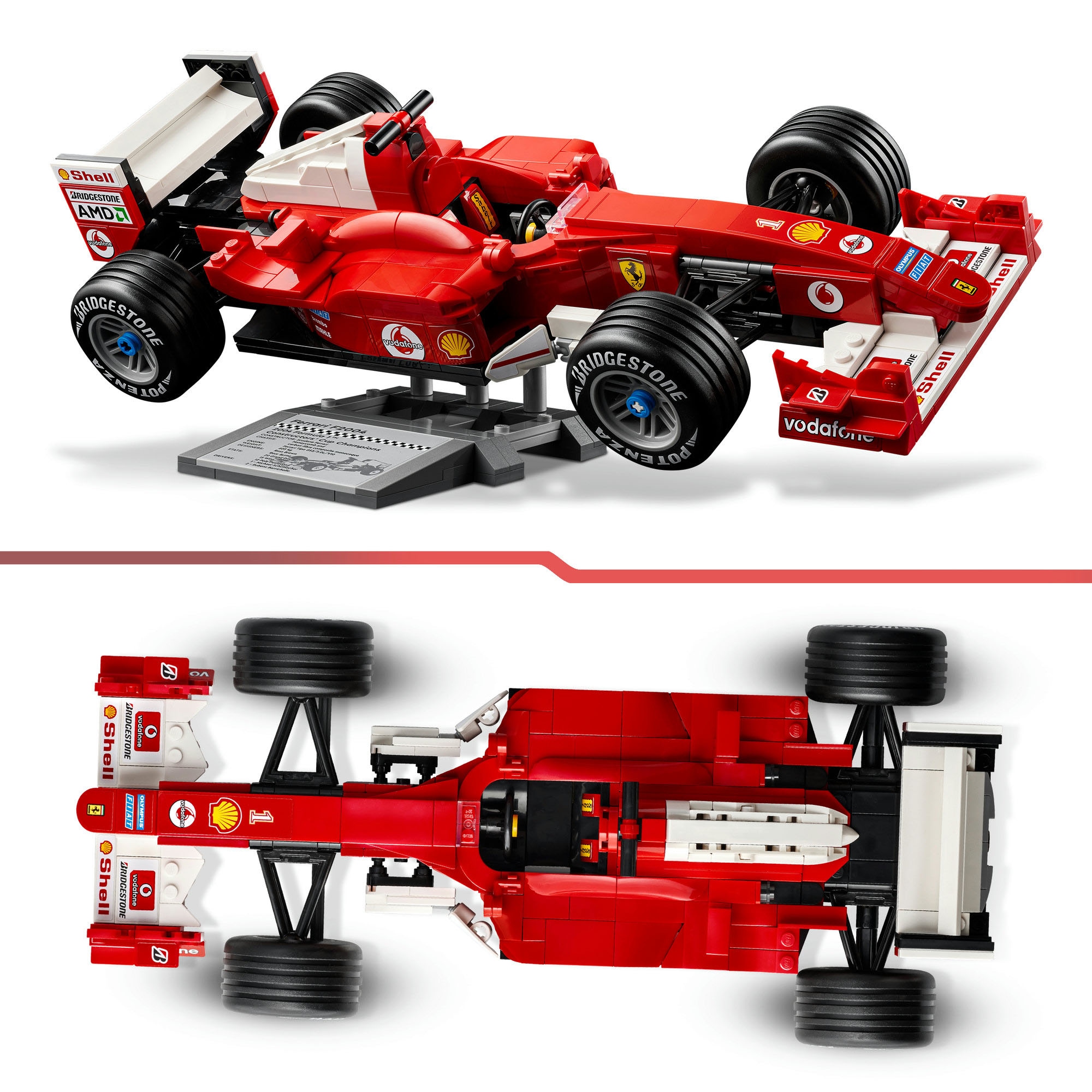 LEGO® Konstruktionsspielsteine »Ferrari F2004 und Michael Schumacher (11375), LEGO Icons«