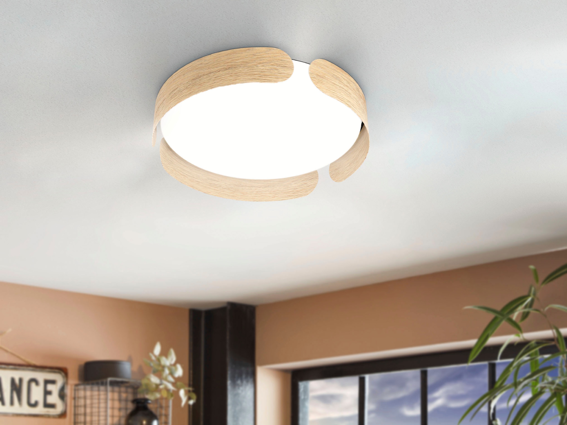 EGLO Deckenleuchte Wohnzimmerlampe, Decke Lampe OTTO Schlafzimmerlampe, bei »VALCASOTTO«, LED bestellen Deckenlampe, online