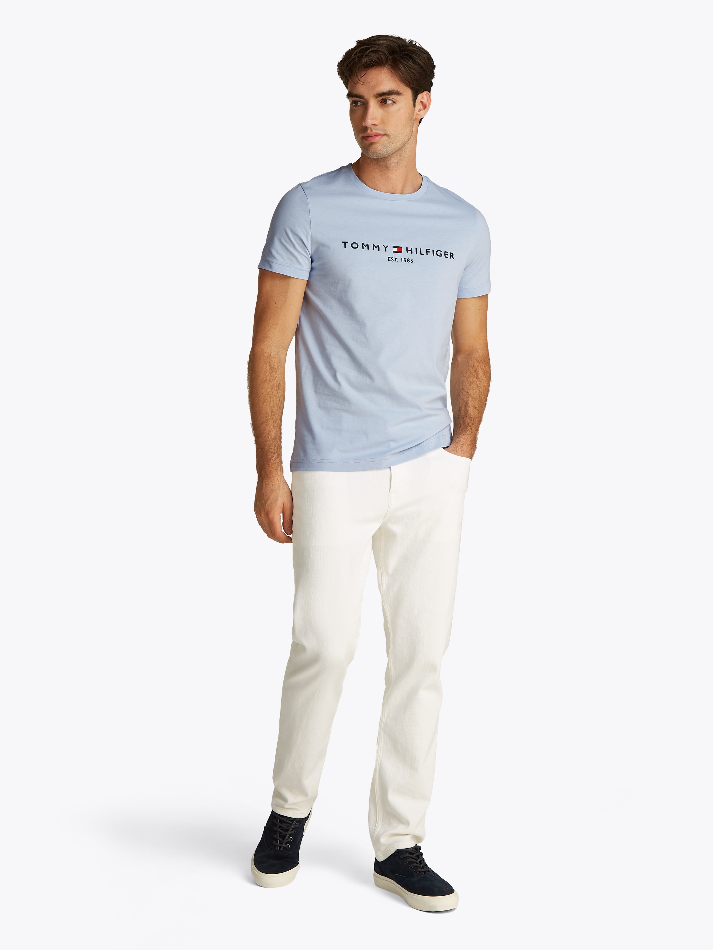 Tommy Hilfiger T-Shirt »TOMMY LOGO TEE«, aus reiner, nachhaltiger Baumwolle