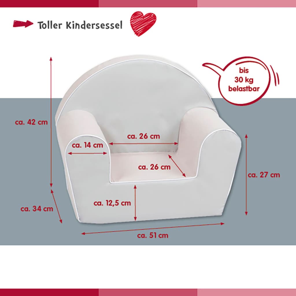 Knorrtoys® Sessel »Little fairy«, für Kinder; Made in Europe