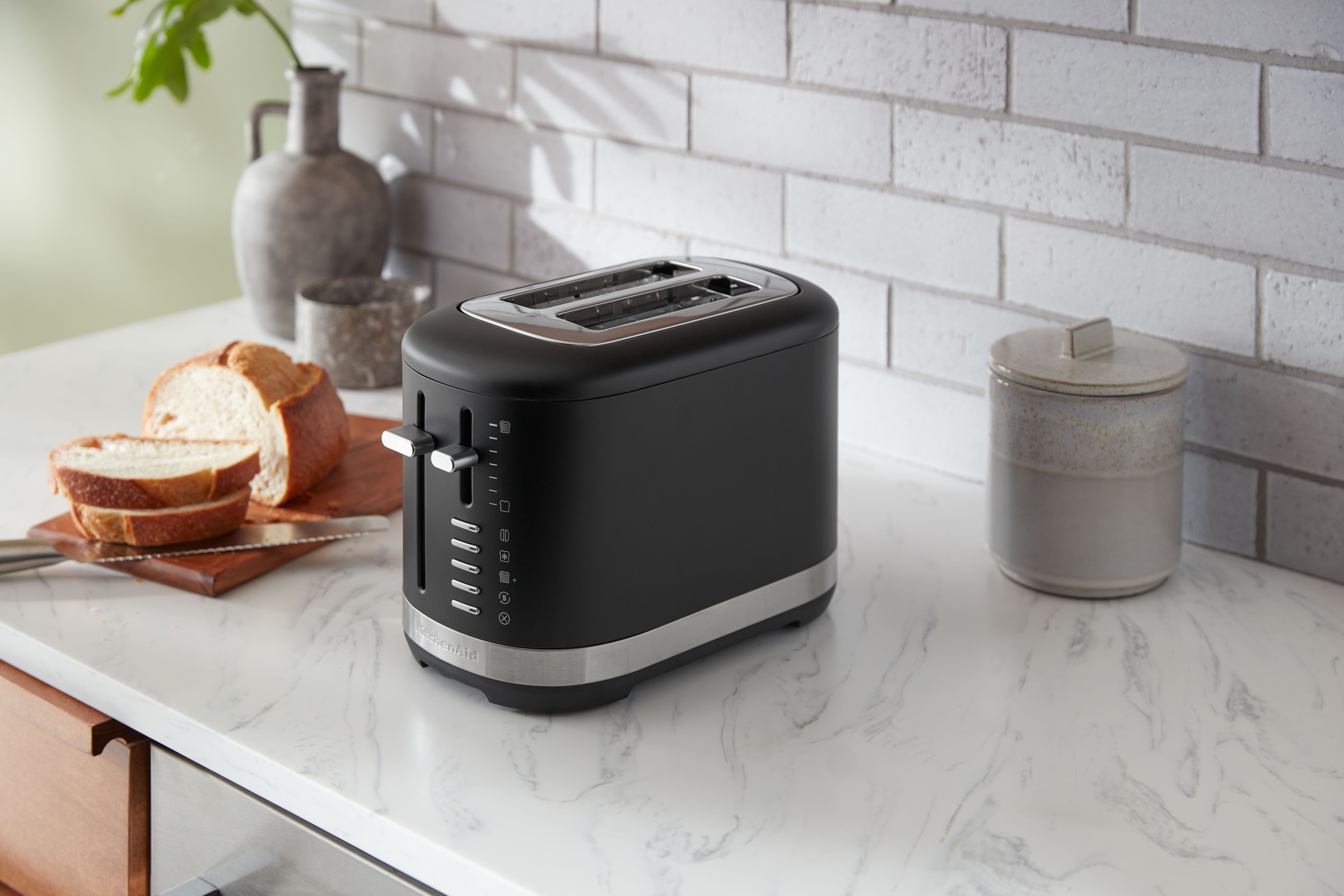 KitchenAid Toaster »5KMT2109EAC matt schwarz«, 2 Schlitze, 980 W