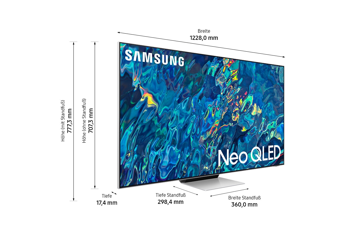 Samsung QLED-Fernseher »GQ55QN95BAT«, Smart-TV, Quantum Matrix Technologie mit Neural Quantum 4K,HDR 2000,UHD Plus