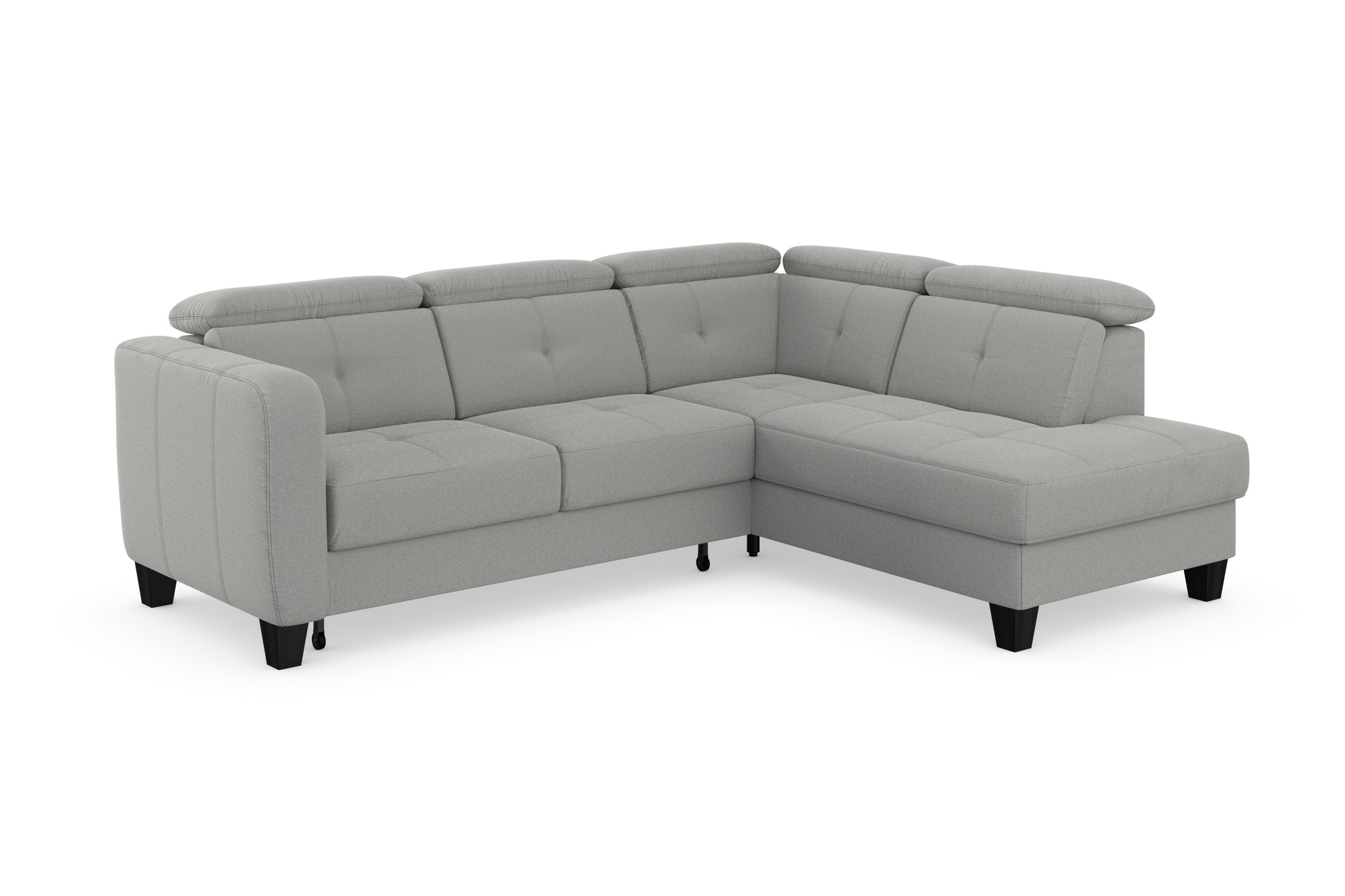 sit&more Ecksofa »Belluci L-Form«, inklusive Federkern, wahlweise mit Bettfunktion und Bettkasten