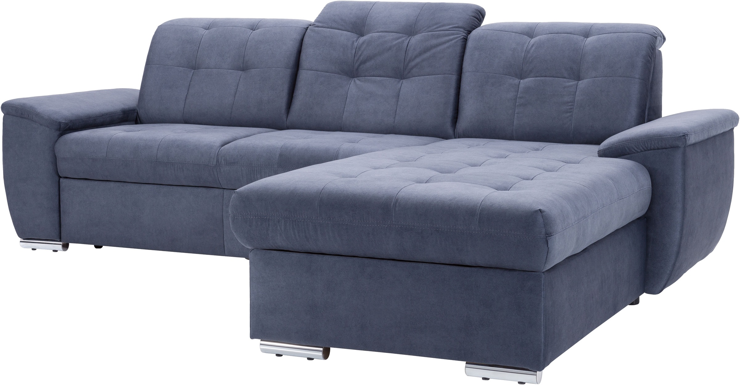 exxpo - sofa fashion Ecksofa »Derby Inkl. Kopfteilverstellung, wahlw. Bett & Bettkasten, L-Form«, EXTRA an Komfort zum Relaxen, Entspannen und Wohlfühlen