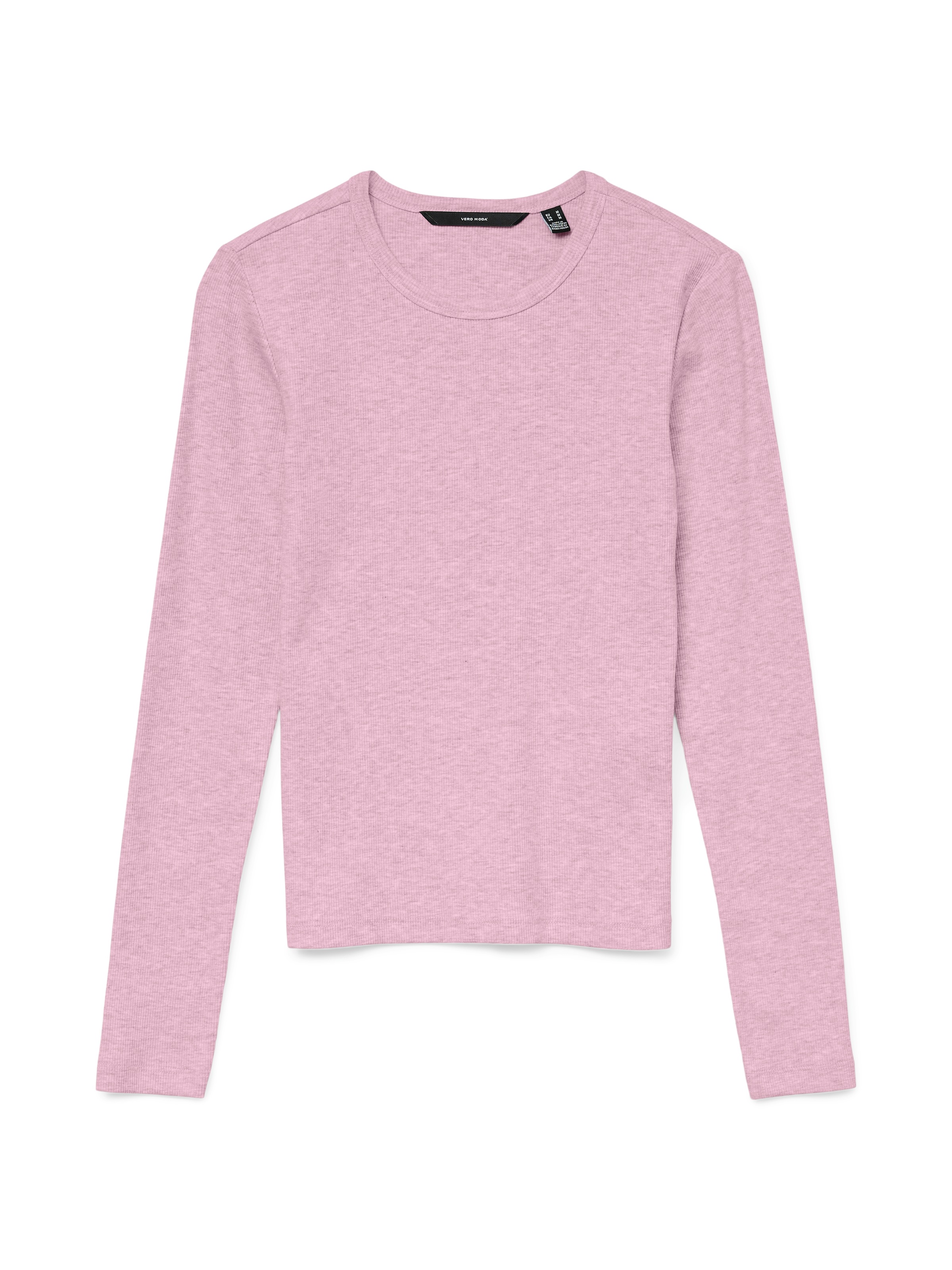 Vero Moda Langarmshirt »VMCHLOE LS SHORT TOP JRS NOOS« Baumwollmischung, slim fit