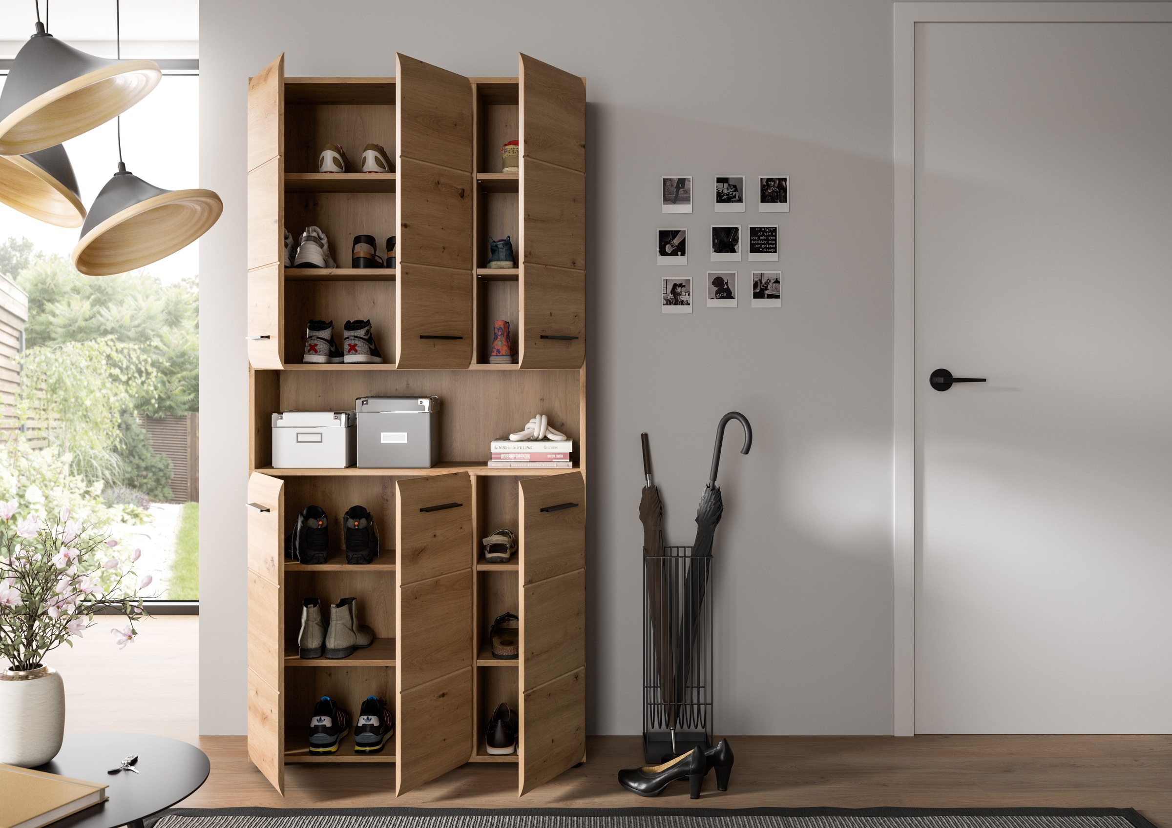 INOSIGN Stauraumschrank 1 Stk. tlg. Florenz, Mehrzweckschrank Artisan Oak NB, 185 cm Höhe, Bad