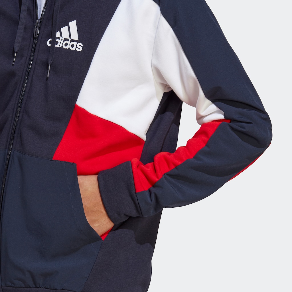 adidas Sportswear Kapuzensweatshirt »ESSENTIALS COLORBLOCK KAPUZENJACKE«