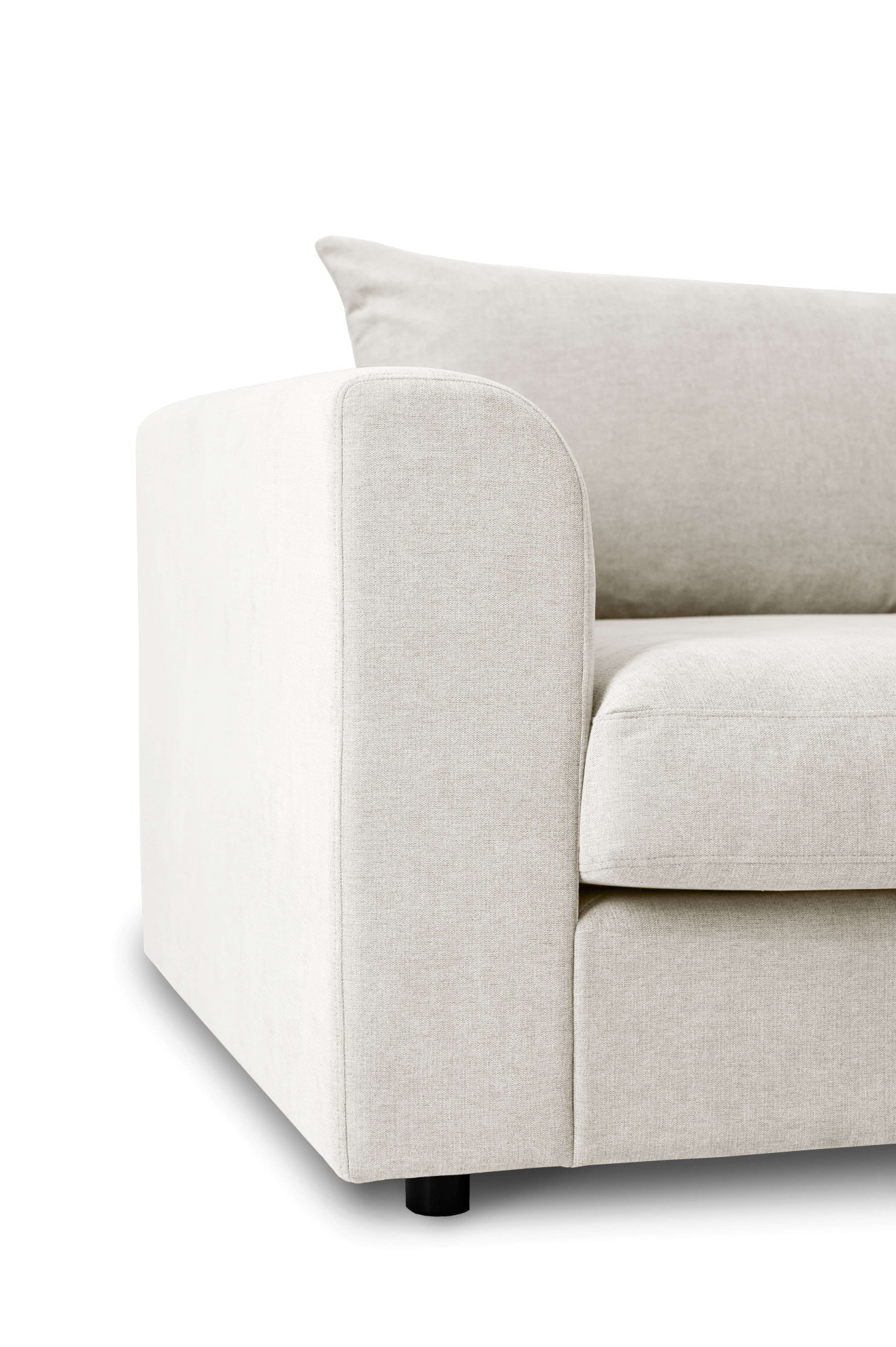 LeGer Home by Lena Gercke Ecksofa »Avelina«, (2 St.), Breite 297 cm, in Cord- und Chenille- Stoff, Rückenkissen mit Federn