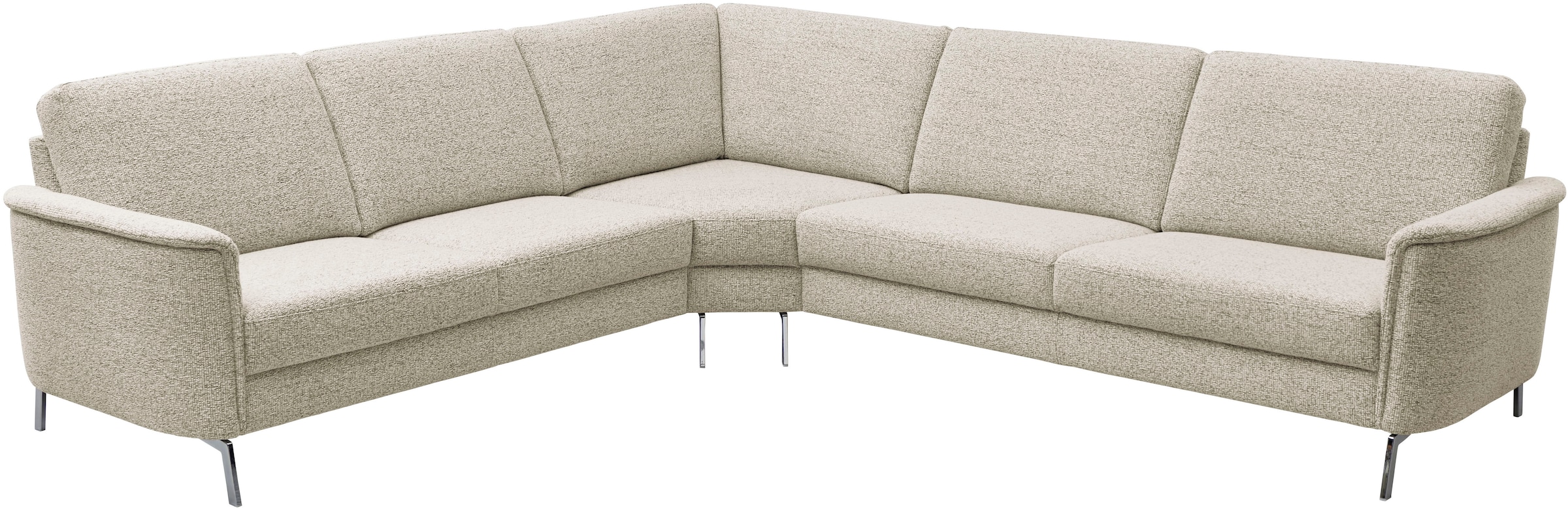 Home affaire Ecksofa »Solvaro, optional motorischer Sitzvorzug, Breite 283 cm« Saugroboter-tauglich, hochwertige Details & sorgfältige Verarbeitung