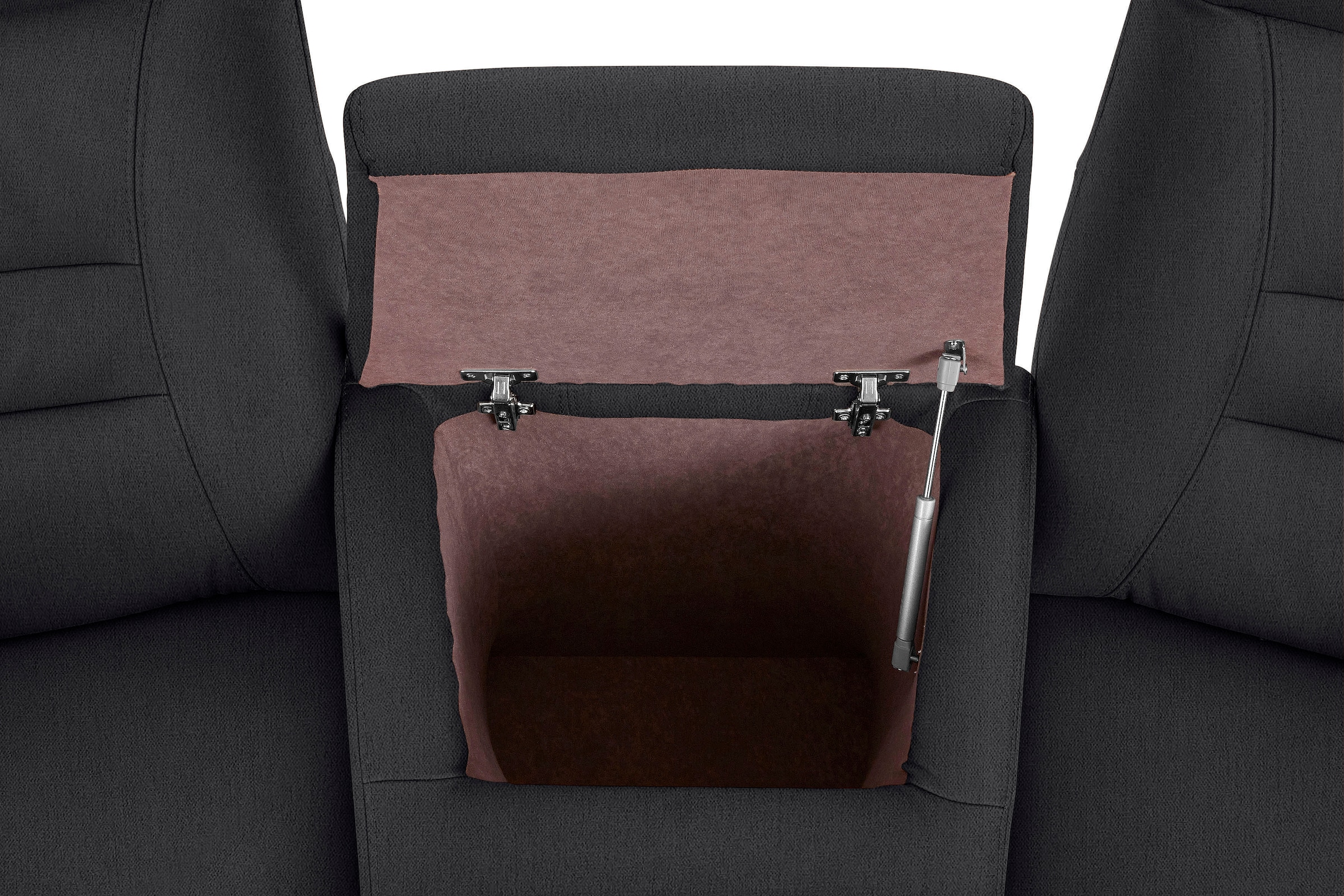 exxpo - sofa fashion 2,5-Sitzer »Ascoli, Kinosofa mit hohem Sitzkomfort, bequeme Armlehnen«, inkl. Relaxfunktion, mit Ablage und Staufach, hohe Rückenlehne