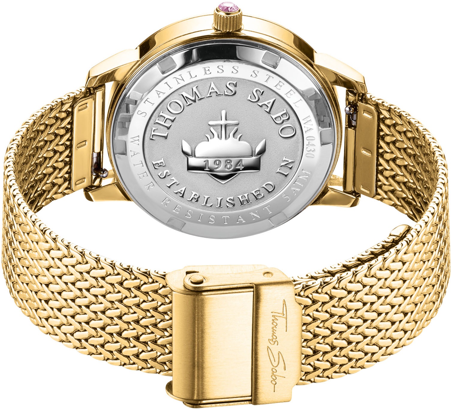 THOMAS SABO Quarzuhr »MAGIC GARDEN SPIRIT«, Armbanduhr, Damen, Edelstahl, Zirkonia (synth.), Schmetterlinge