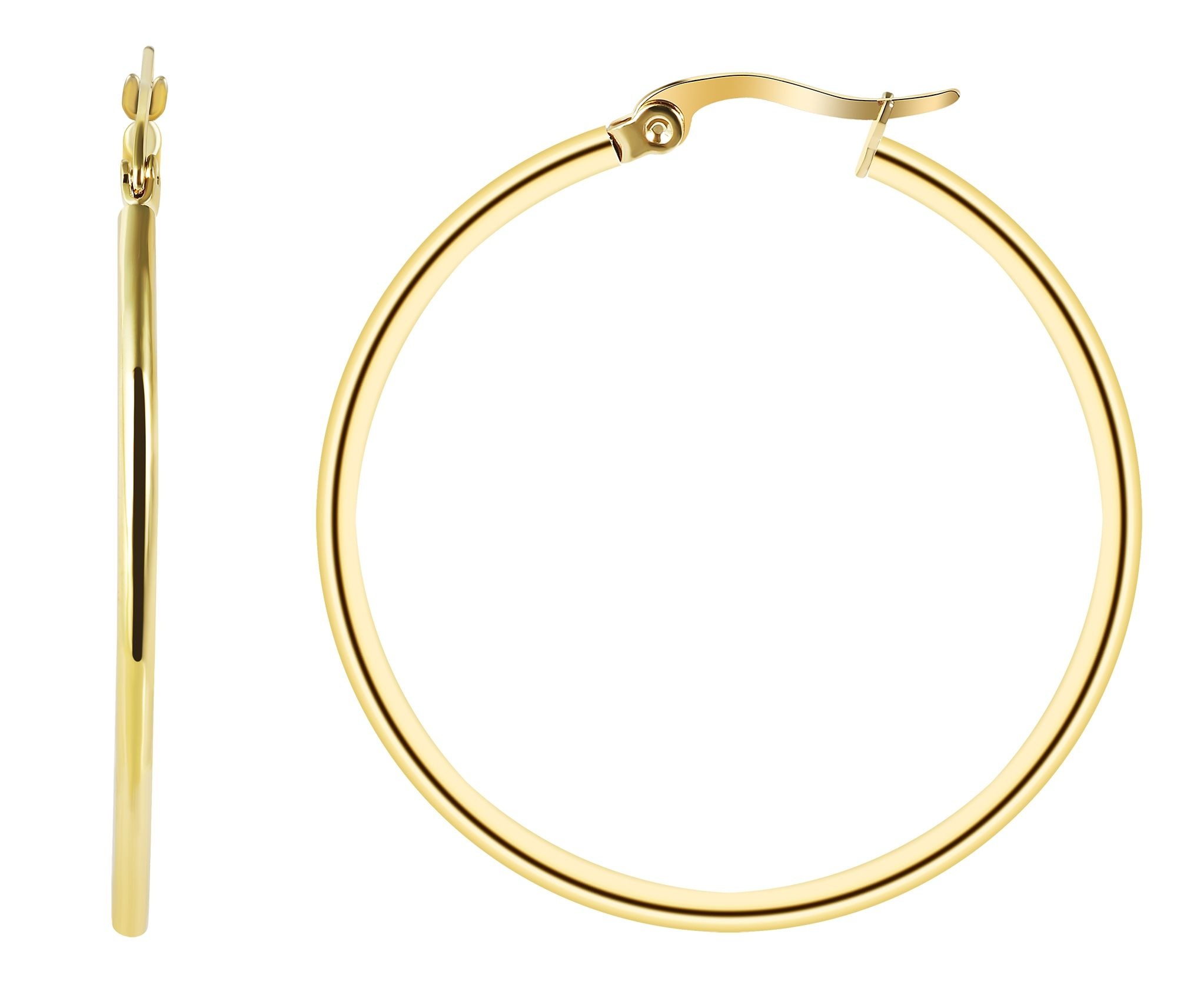 Adelia´s Paar Creolen »Damen Ohrringe ¿ Creole aus Edelstahl«