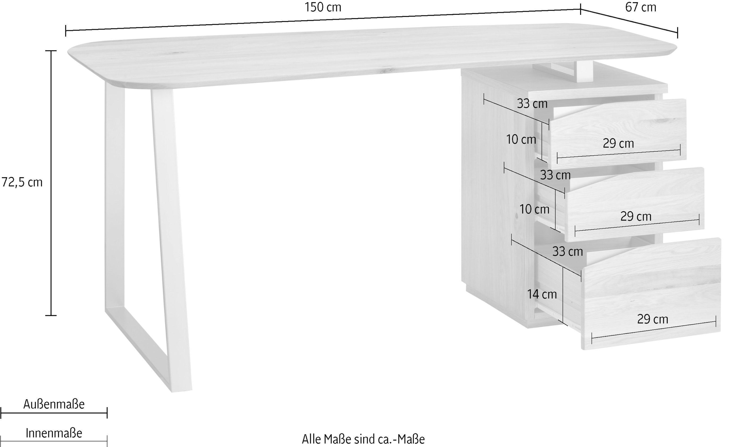 Schreibtisch Möbelfabrik Breite VOGL online cm 150 »Erik«, kaufen