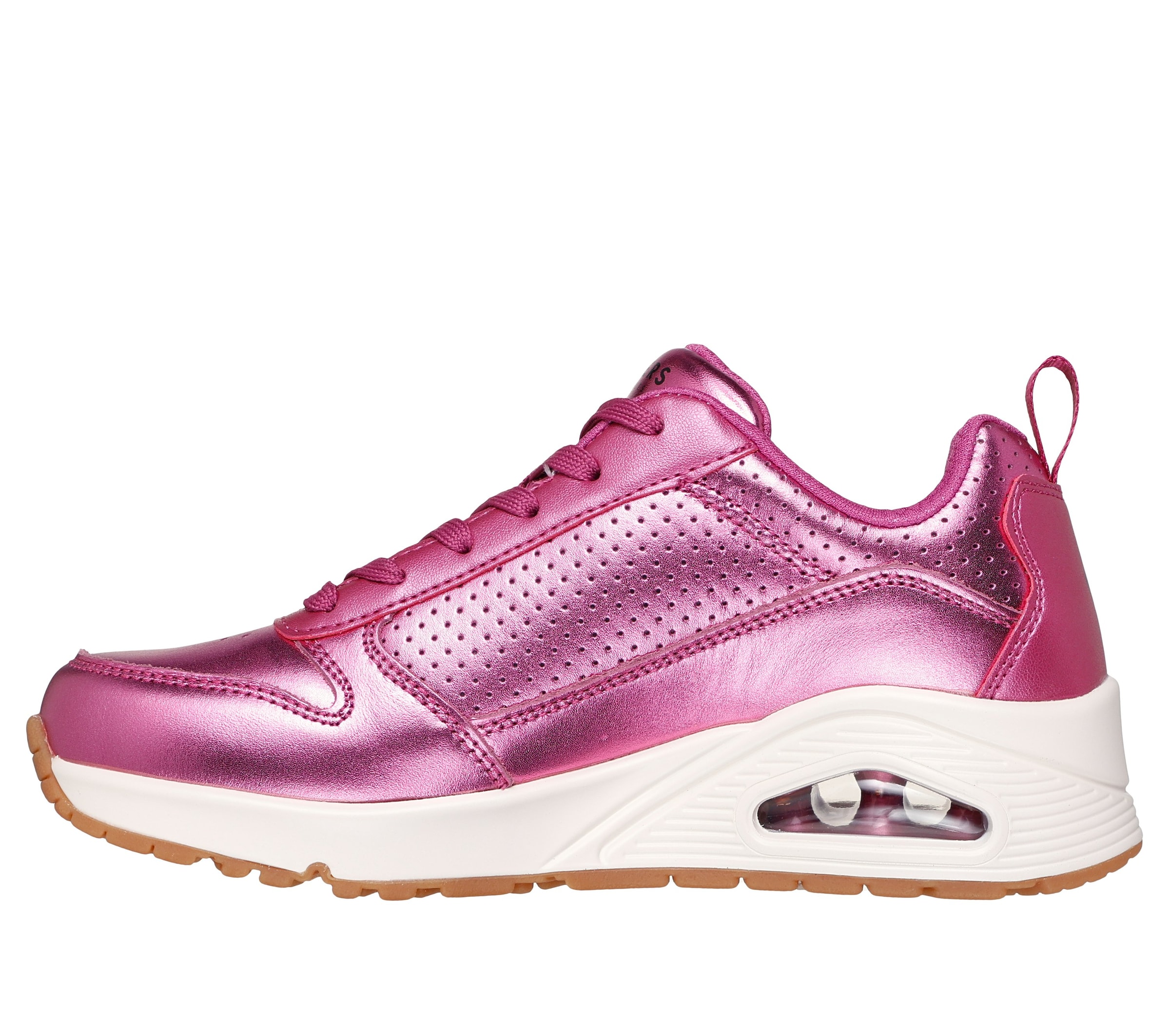 Skechers Sneaker »UNO-METALLIXS«  , Keilsneaker, Plateausneaker, Schnürschuh, Halbschuh im Metallic-Look