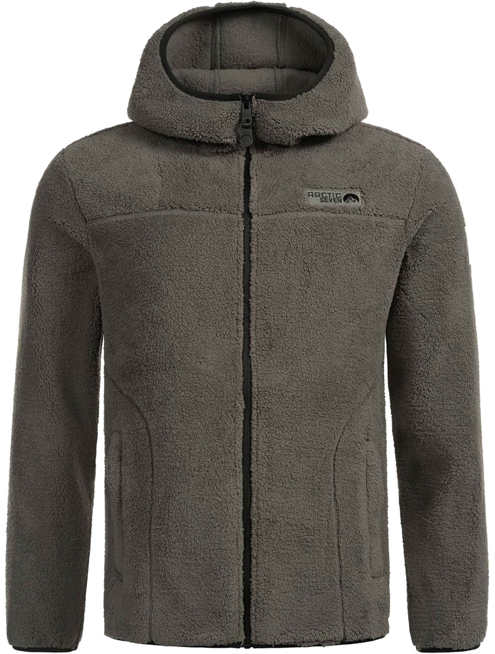 Arctic Seven Fleecejacke »Arctic Seven Herren Sherpa Fleecejacke mit Kapuze AS413«
