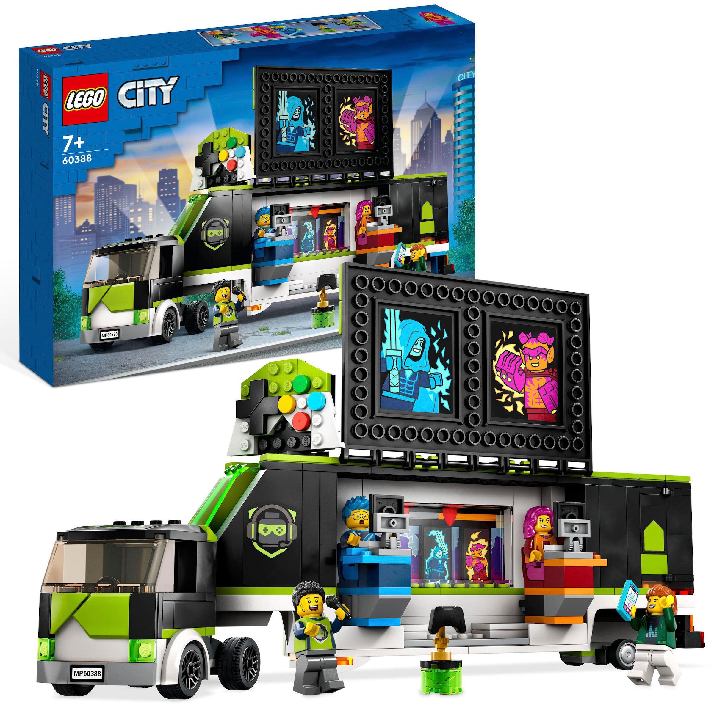 Konstruktionsspielsteine »Gaming Turnier Truck (60388), LEGO® City«, (344 St.), Made...