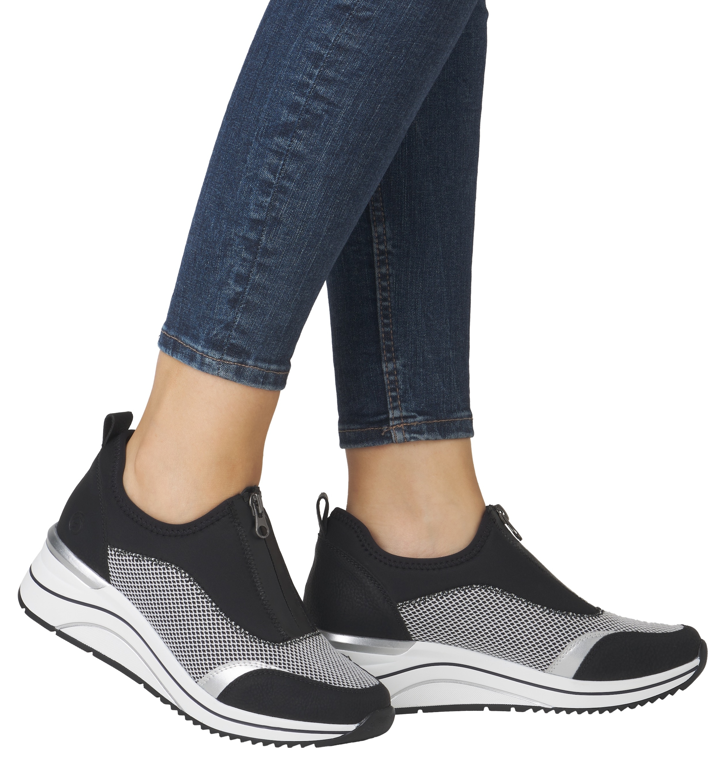 Remonte Slip-On Sneaker, Freizeitschuh, Halbschuh, Slipper in veganer Verarbeitung