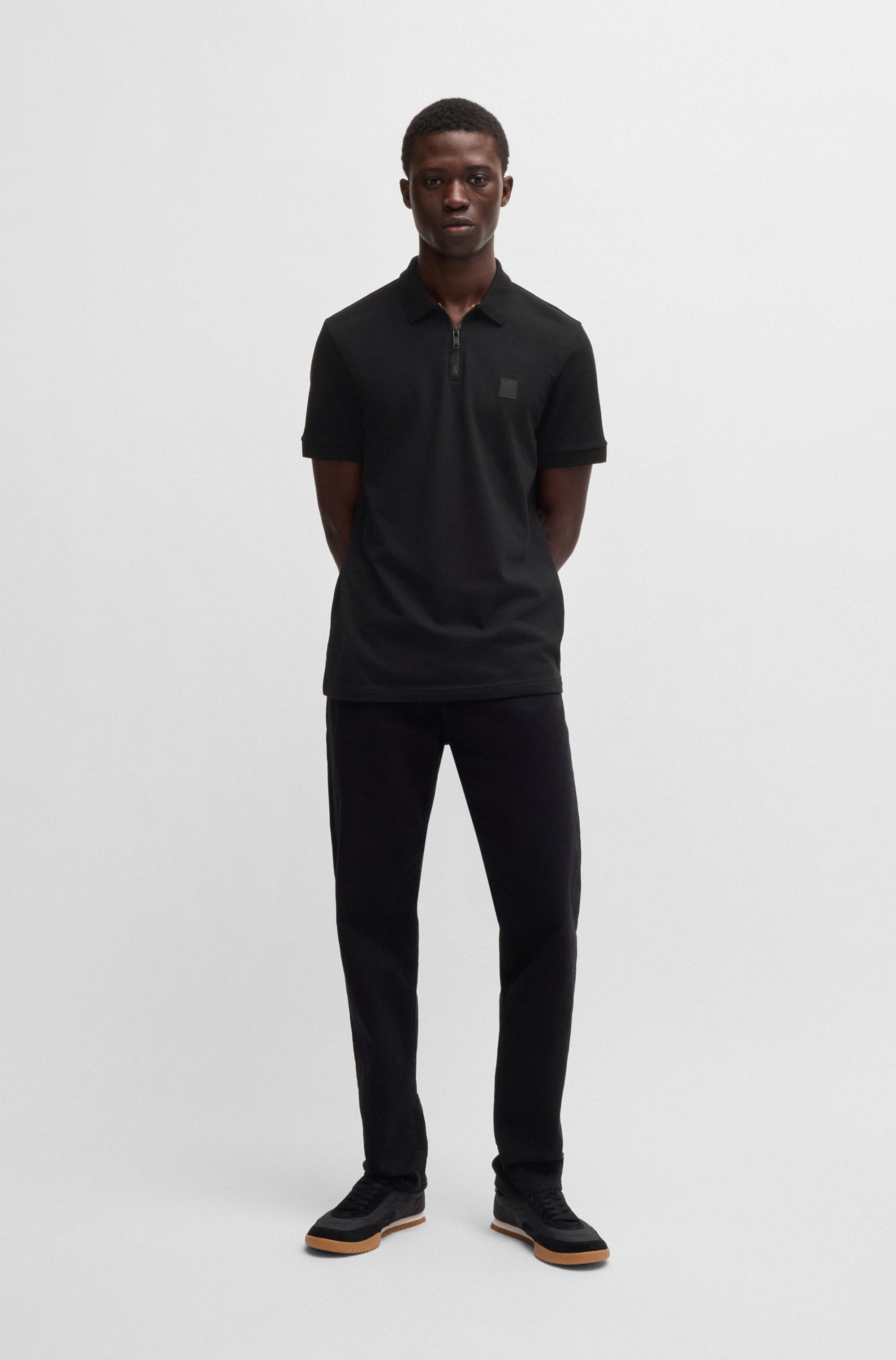 BOSS ORANGE Poloshirt »Passerzip 1025«, mit Polokragen