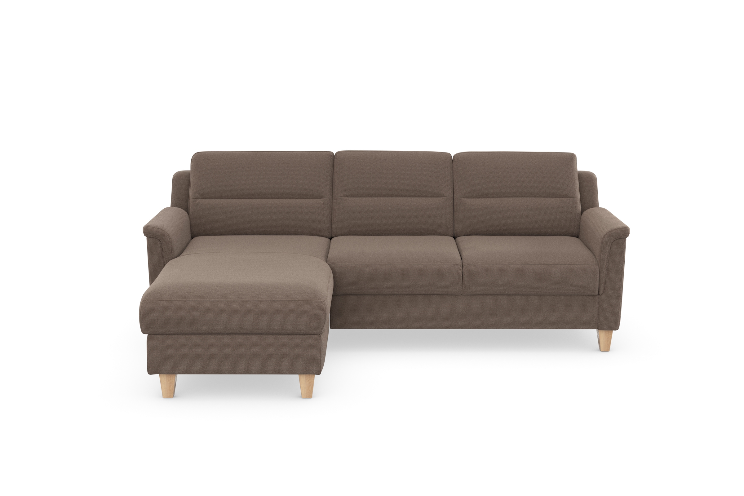 sit&more Ecksofa »Farö L-Form«, inklusive Federkern, wahlweise mit Bettfunktion und Bettkasten