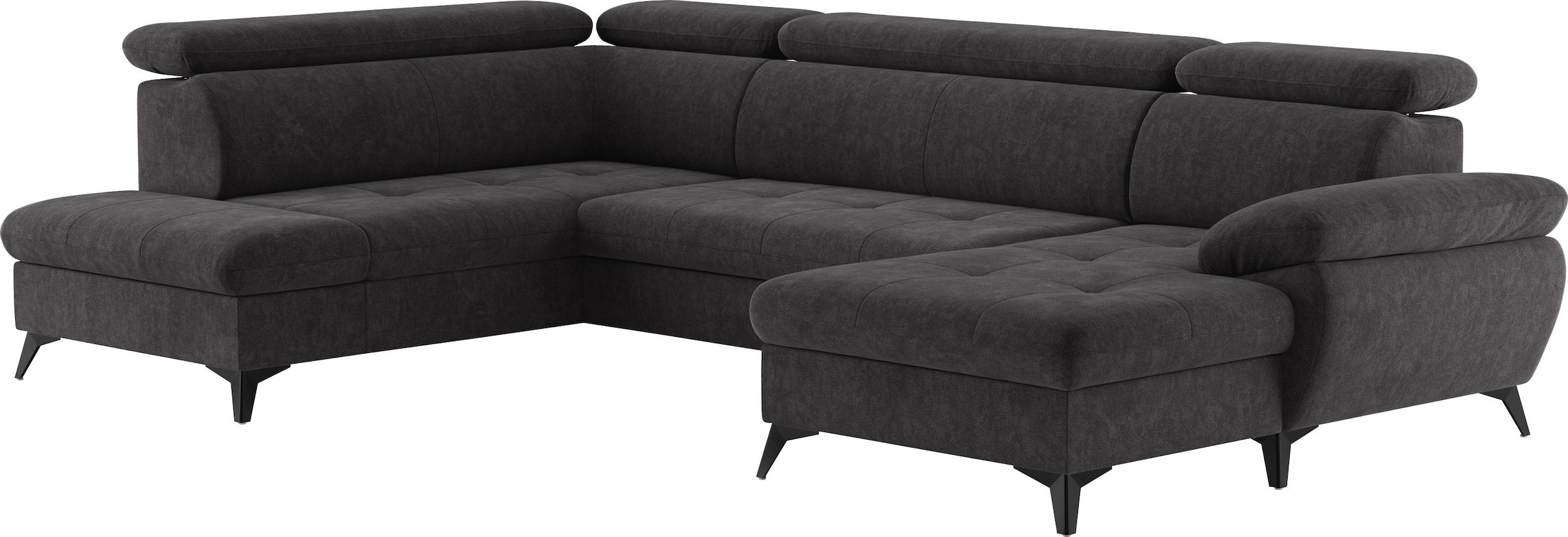 COTTA Wohnlandschaft »Hudson U-Form«, mit Kopfteilverstellung, wahlweise mit Bettfunktion & Bettkasten