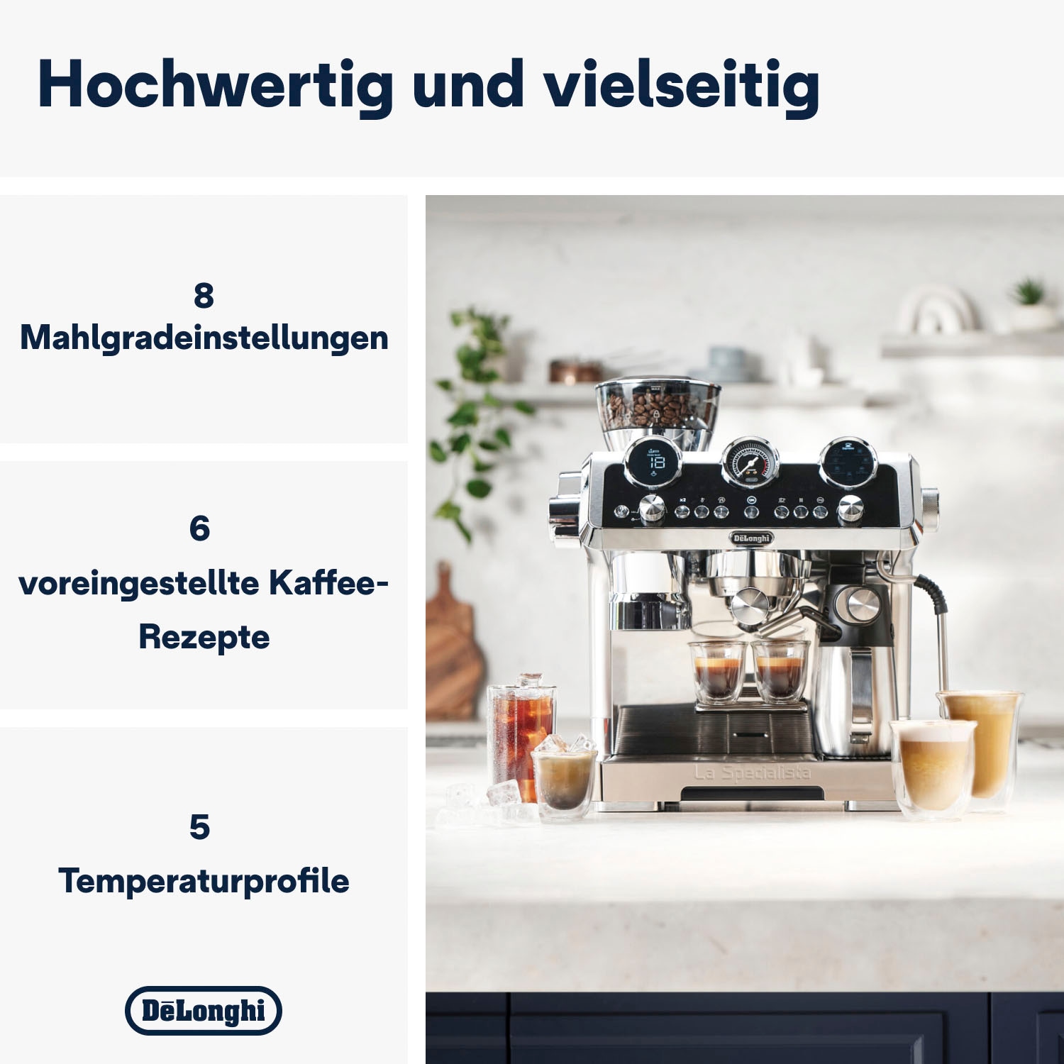 De'Longhi Siebträgermaschine »La Specialista Maestro Cold Brew EC9865.M«