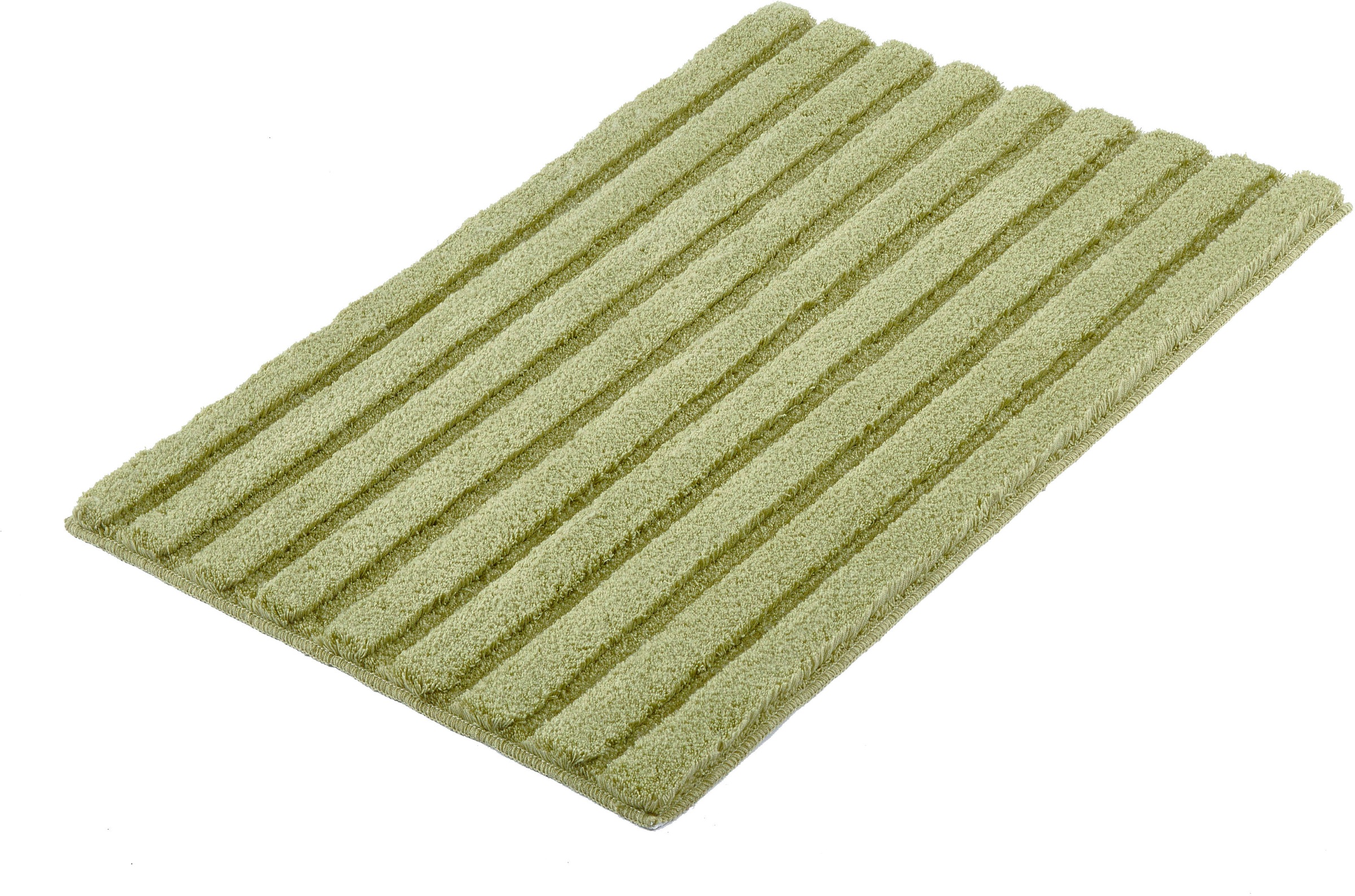 Kleine Wolke Badematte »Cord«, rutschhemmend beschichtet, fußbodenheizungsgeeignet, Badteppich, Streifen Design, Hoch-Tief Effekt