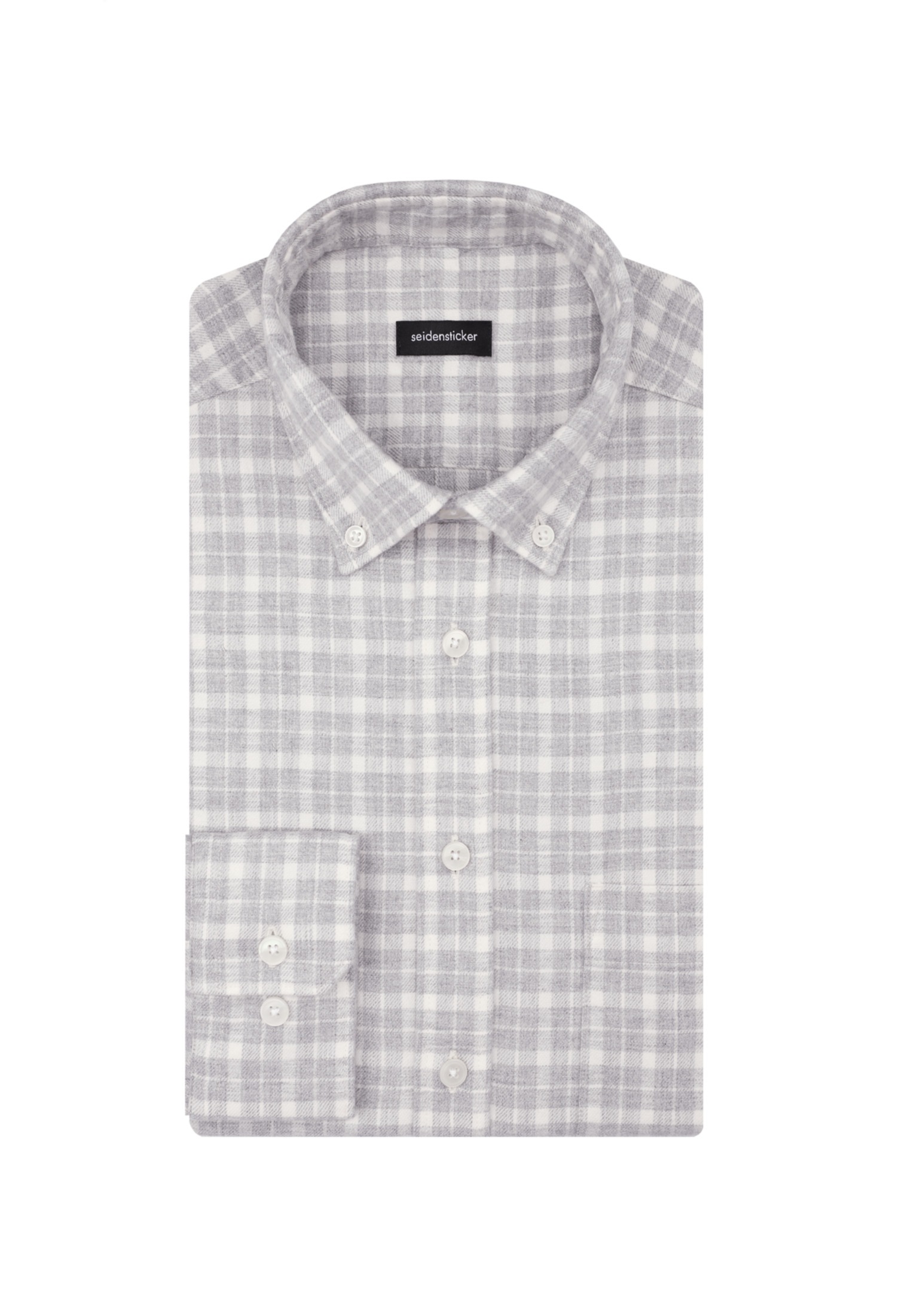 seidensticker Businesshemd »Schwarze Rose«, Regular Langarm Button-Down-Kragen Karo