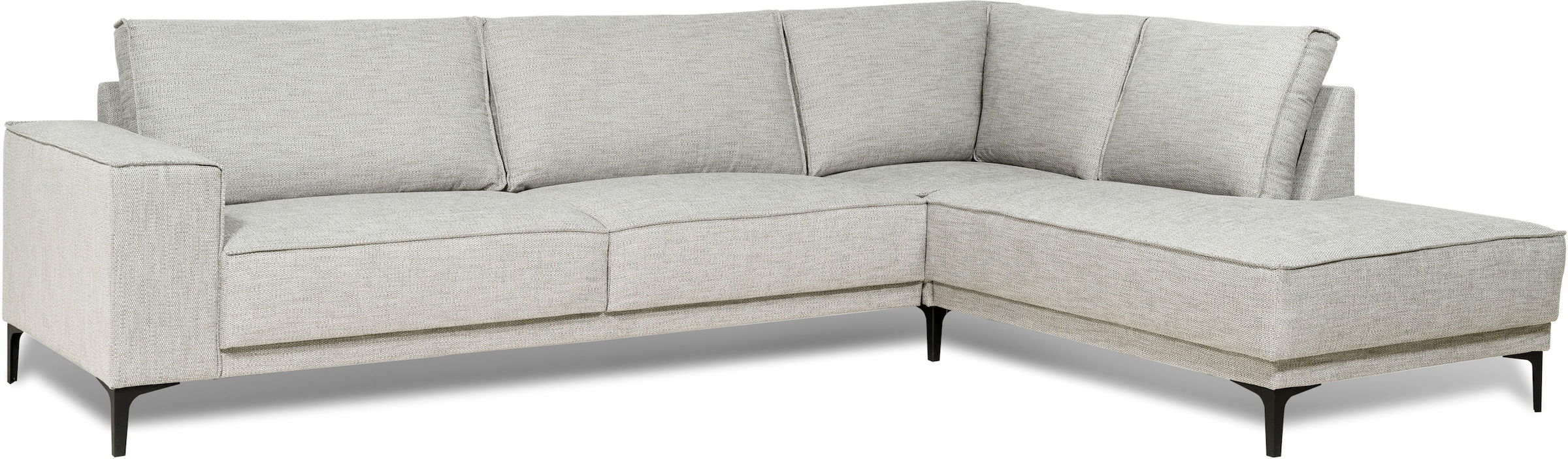 Places of Style Ecksofa Oland, L-Form, inkl. Rückenkissen, hochwertige Verarbeitung