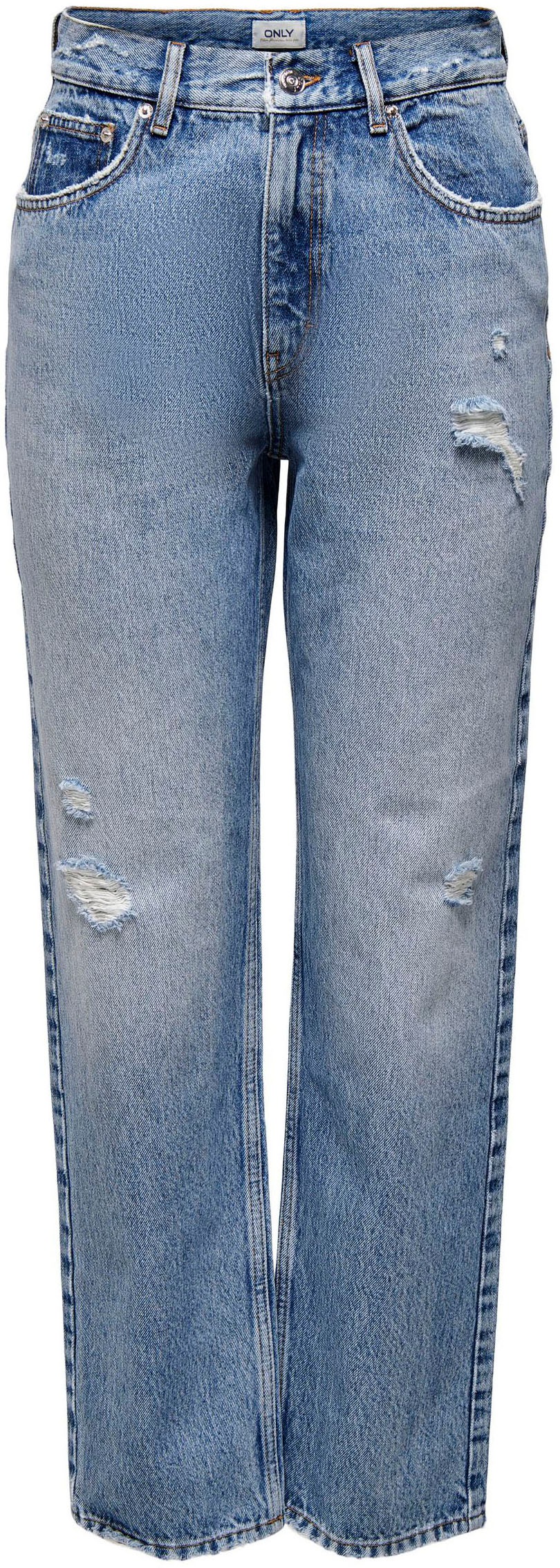 Only High-waist-Jeans »ONLROBYN LIFE X HW«, mit Destroyed Details