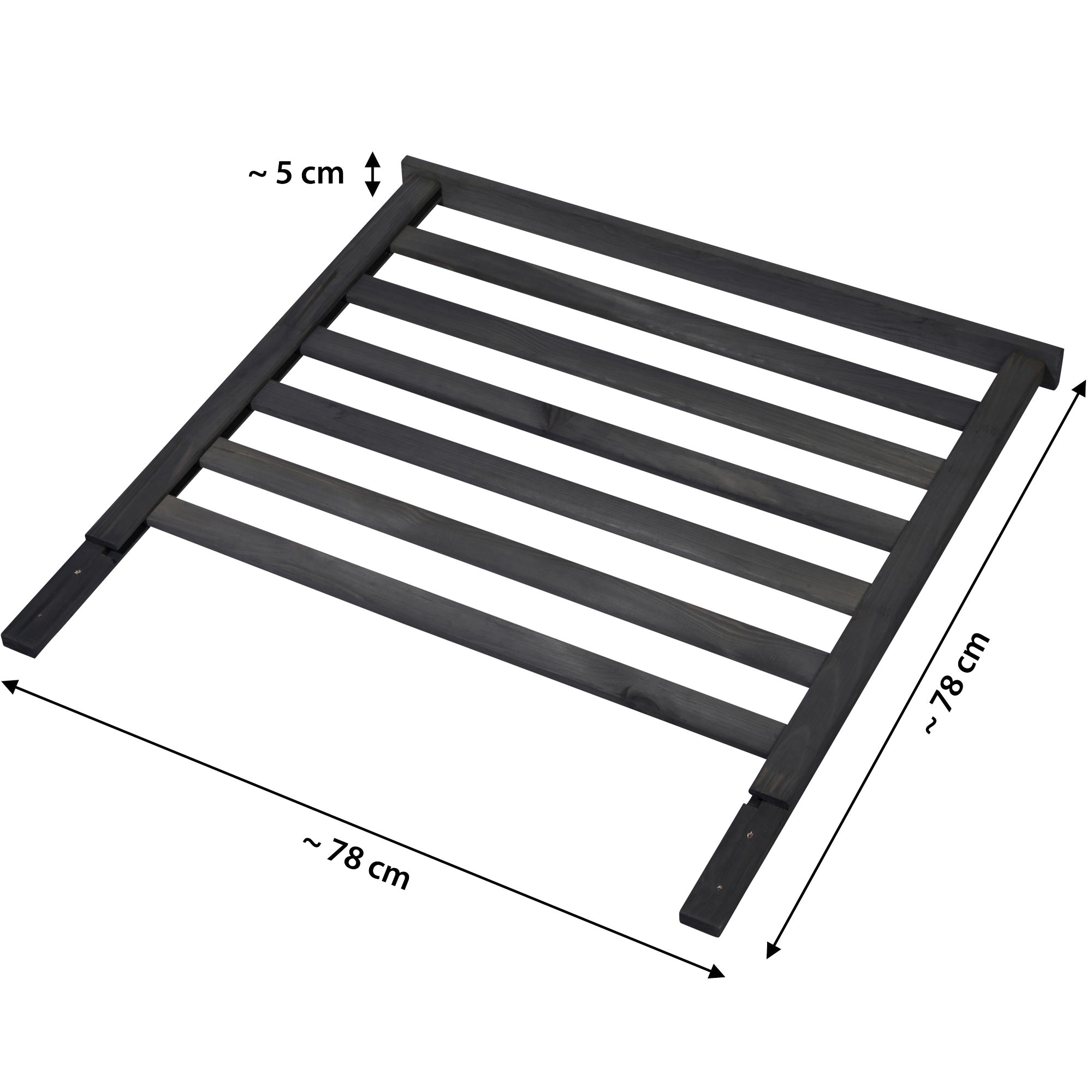 dobar Rankgitter »Rankgitteraufsatz Kubus 2.0, Massivholz, Anthrazit« 78 x 5 x 78 cm (L x B x H)