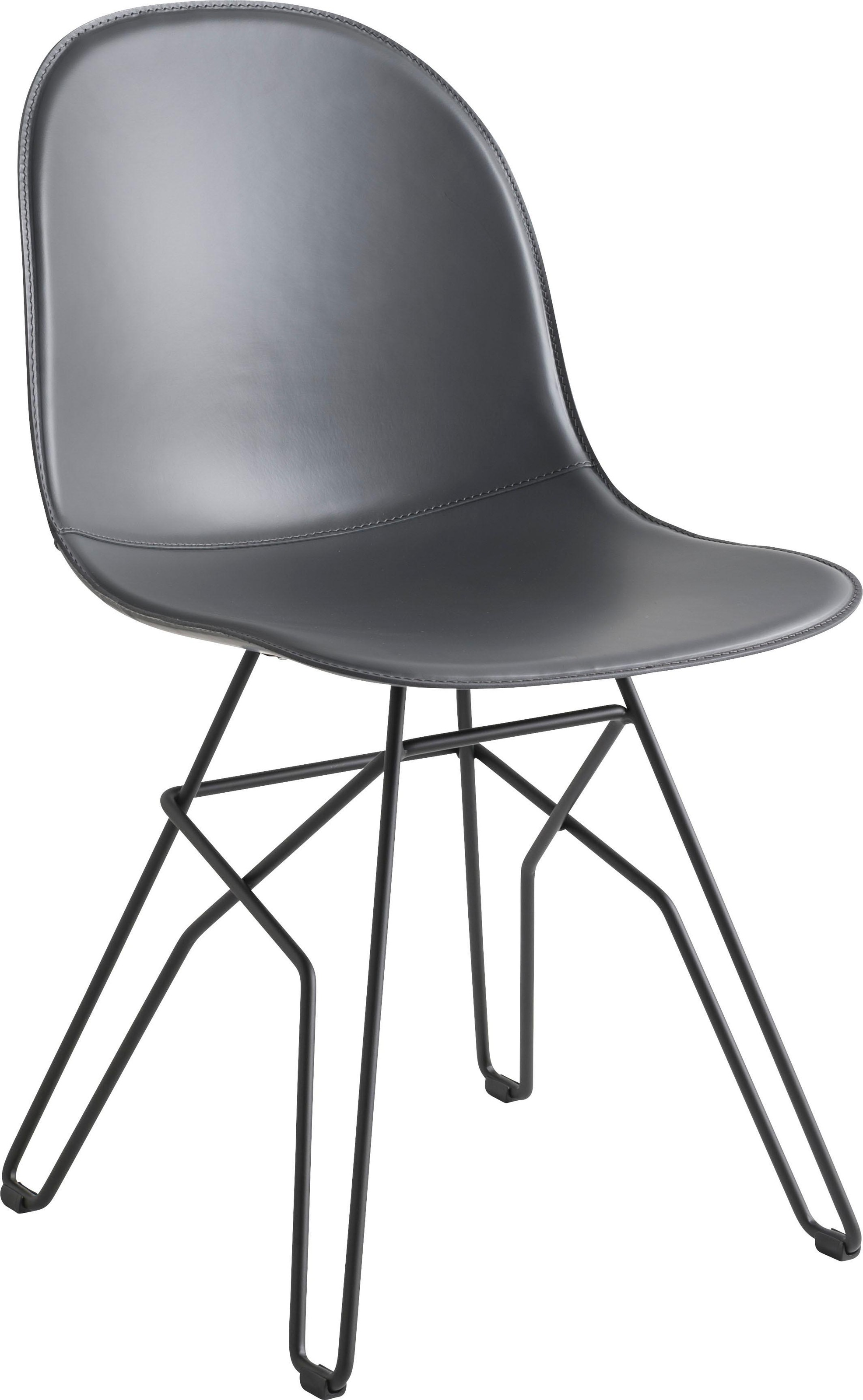 connubia 4-Fußstuhl »Academy CB/1664-LHS / -V_P15«, (Set), 2 St., Leder