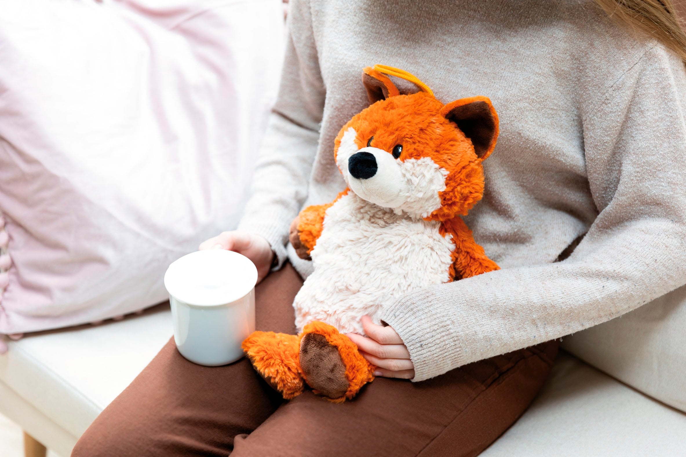 Nici Wärmflasche »Fuchs Fridalie, 300 ml, 35 cm«, 2in1 - Kuscheltier & Wärmflasche in einem; enthält recyceltes Material