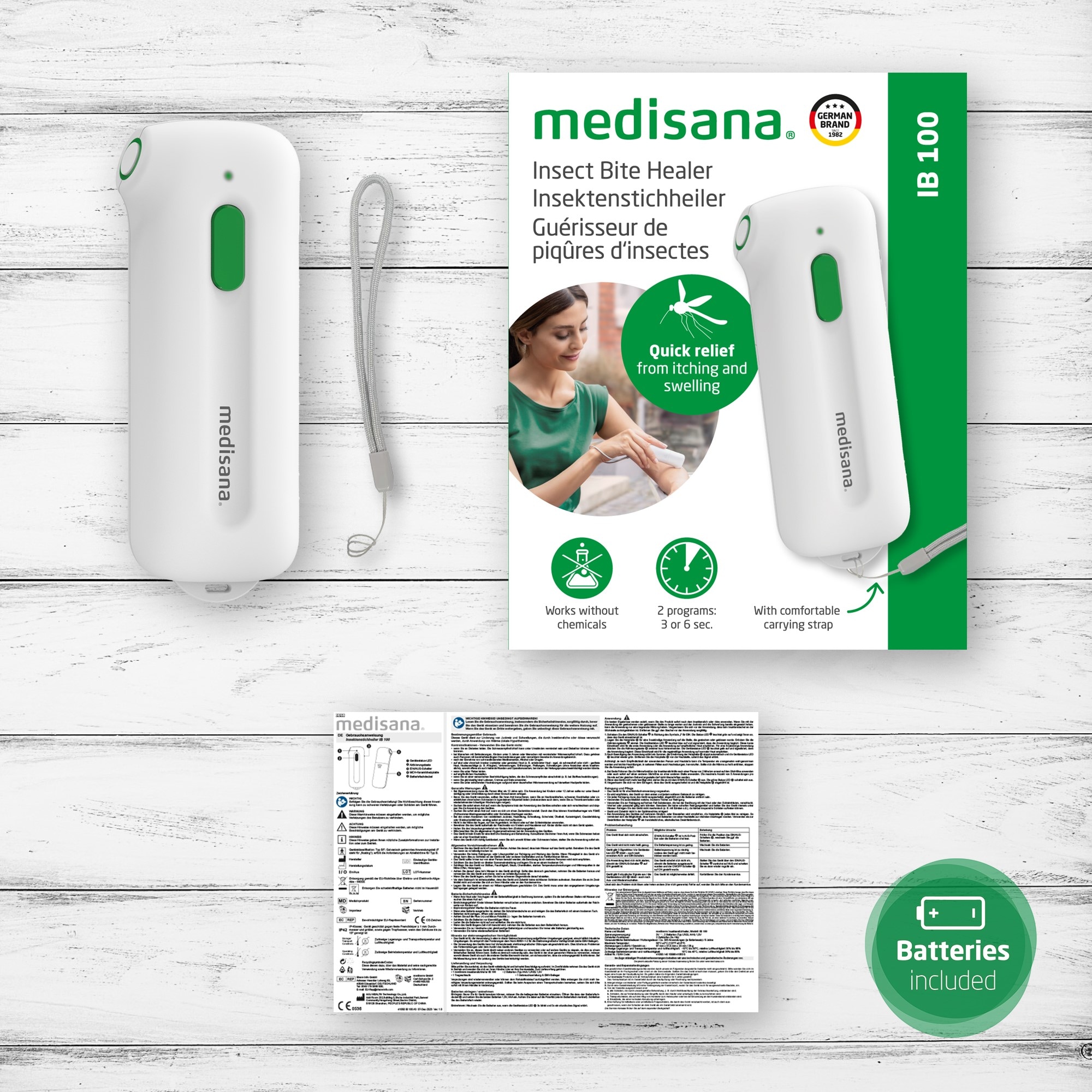 Medisana Insektenstichheiler »IB 100«, schnell aufheizend, kompakt, zertifiziertes Medizinprodukt, handlich