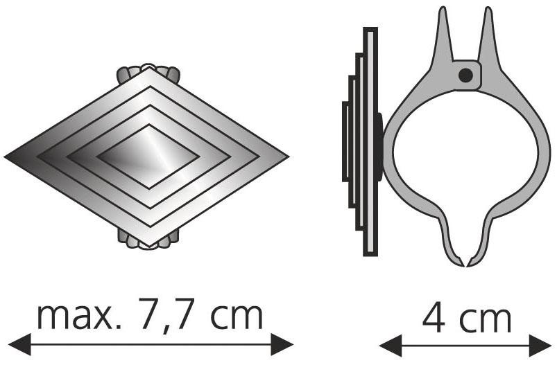 2 Gardinen, St.), »Rhombus«, Vorhänge für Liedeco bei OTTO (Packung, Dekoklammer