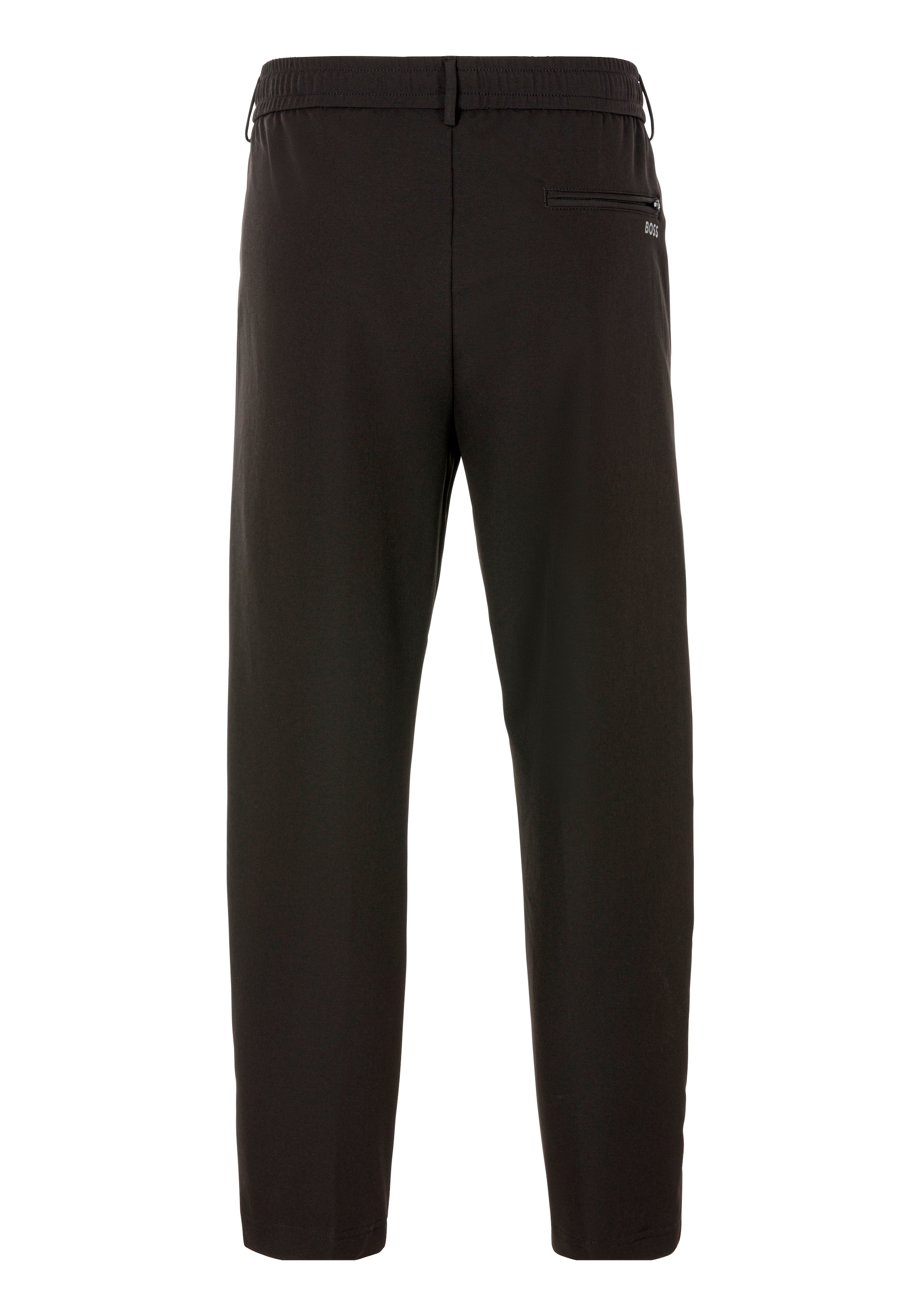 BOSS GREEN Webhose »T_Convert-Pleat«, mit Zugbund und Markenlabel