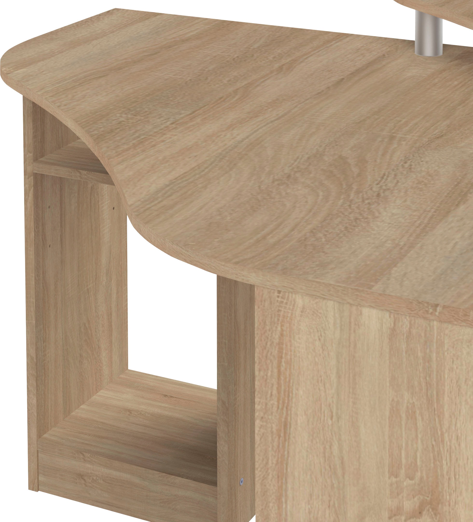 TemaHome Schreibtisch »Corner«, Melamingestell, Tischplatte in untersch. Farbvarianten, Breite 94 cm