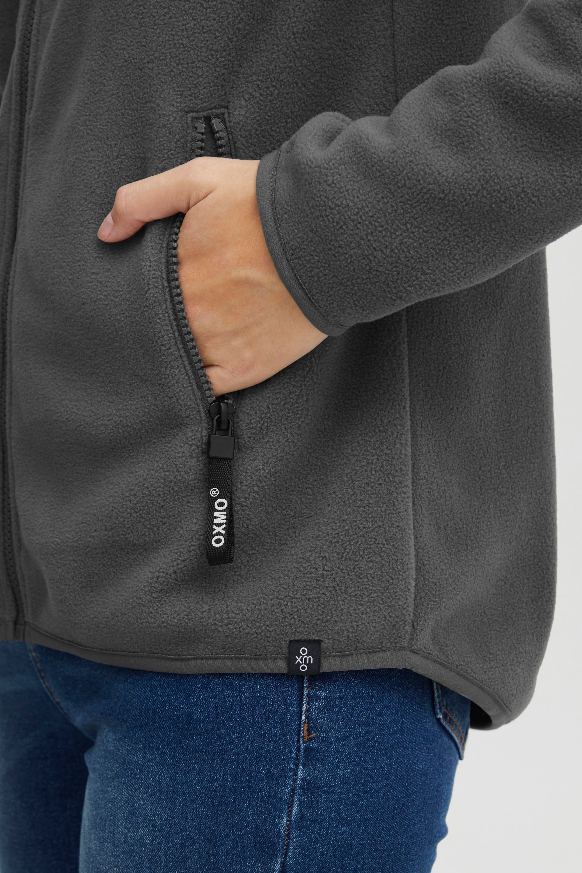 OXMO Fleecejacke »Fleecejacke OXFinja«, mit Kapuze