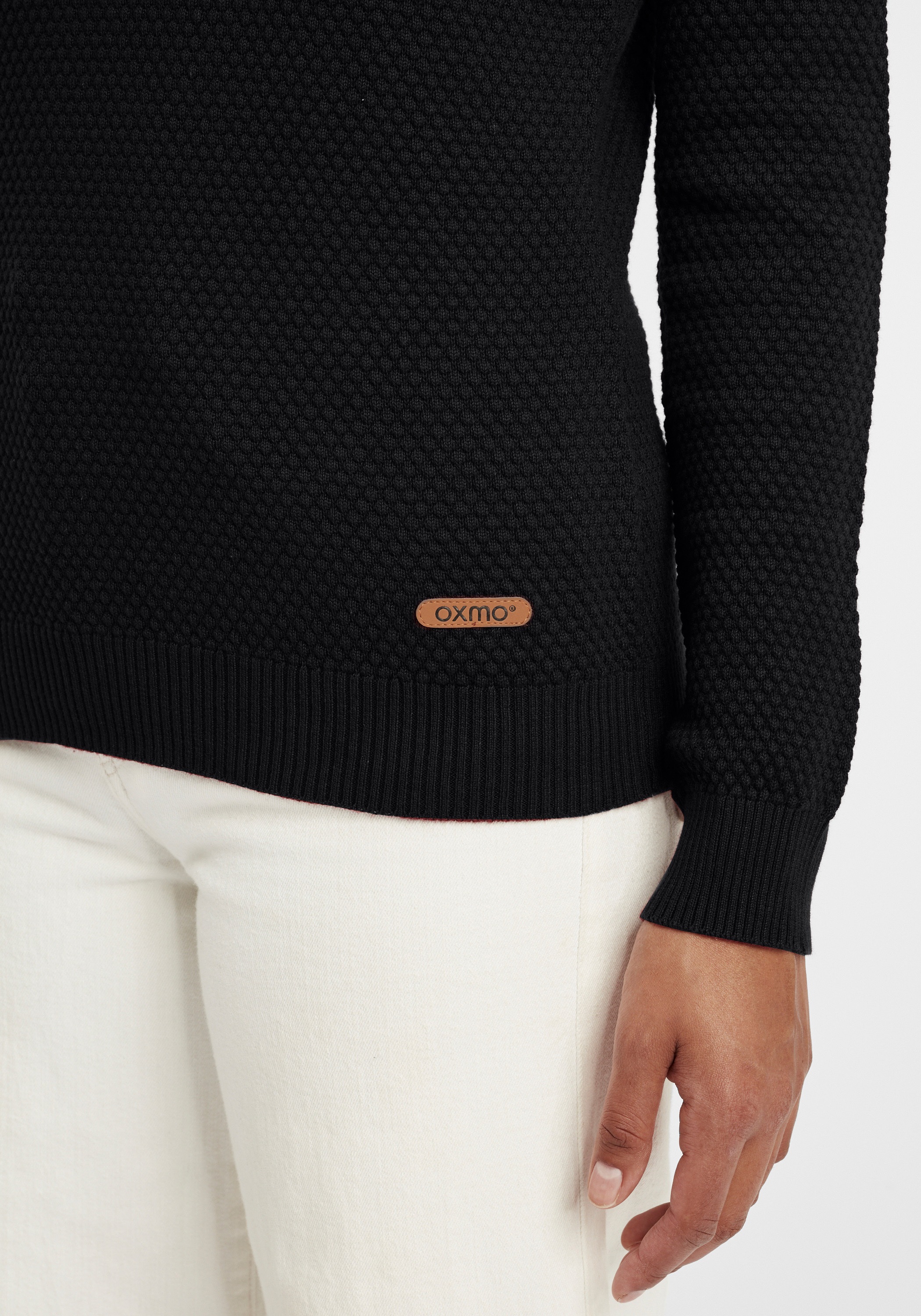 OXMO Strickfleece-Pullover »Strickpullover OXSarah«