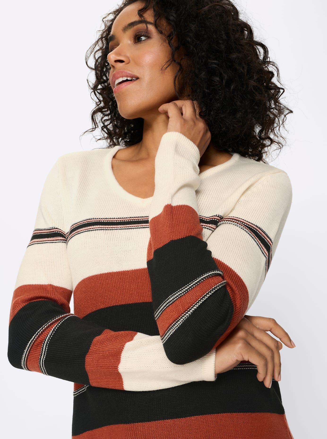 Classic Basics V-Ausschnitt-Pullover »Langarm-Pullover«